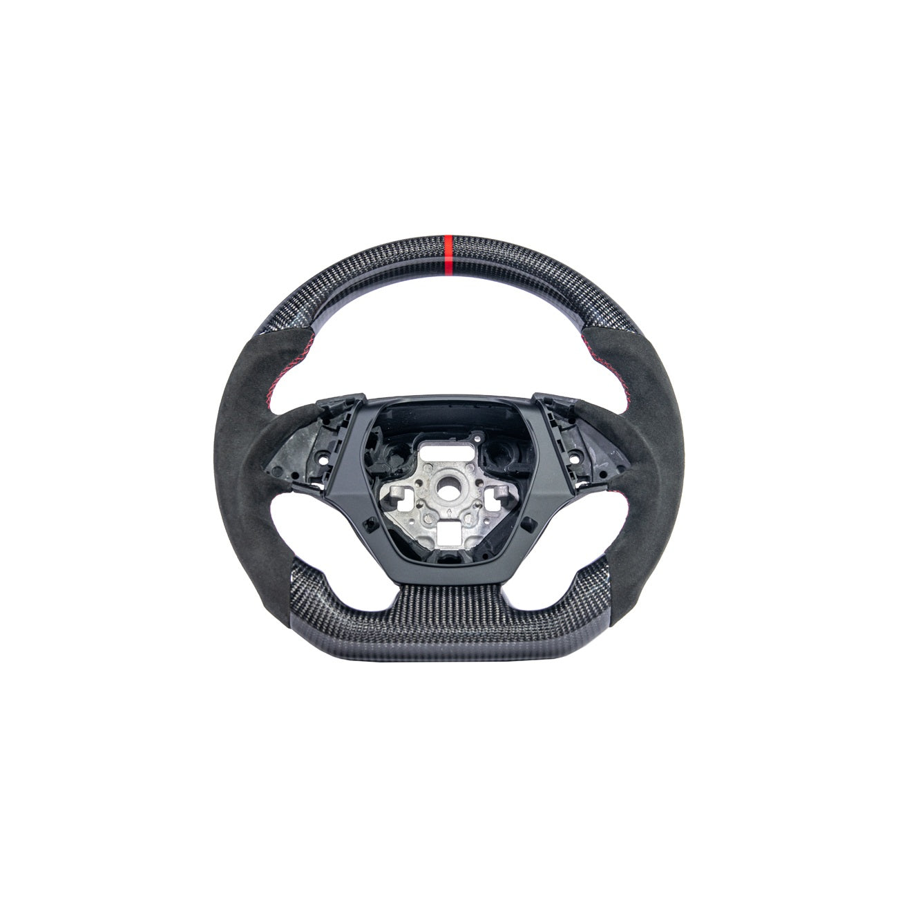 2016-2024 Chevrolet Camaro Carbon Fiber Round Top Flat Bottom Replacement Steering Wheel