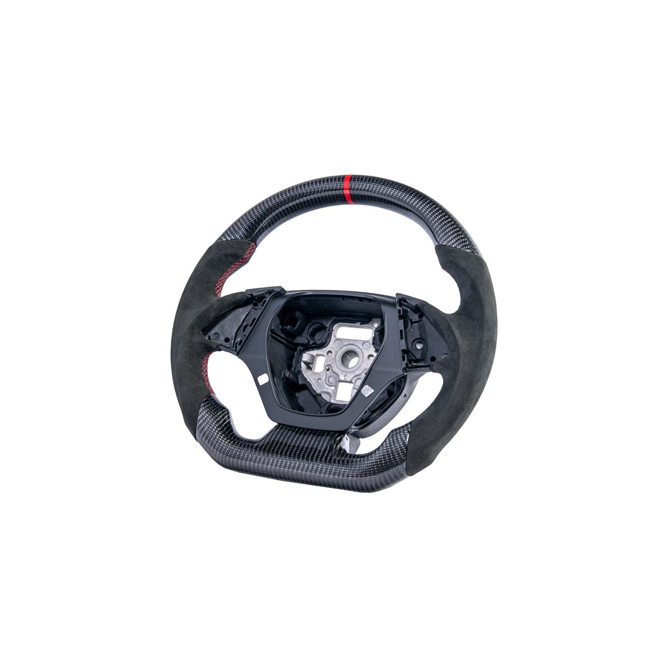 2016-2024 Chevrolet Camaro Carbon Fiber Round Top Flat Bottom Replacement Steering Wheel