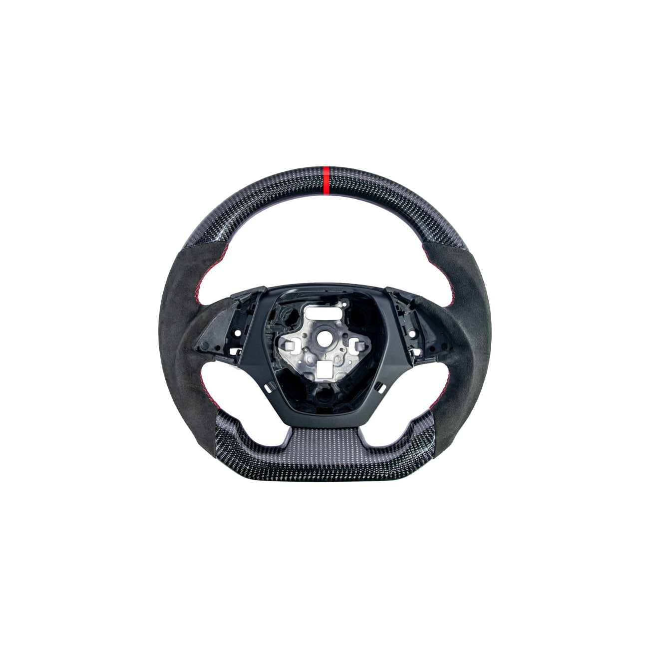 2016-2024 Chevrolet Camaro Carbon Fiber Round Top Flat Bottom Replacement Steering Wheel
