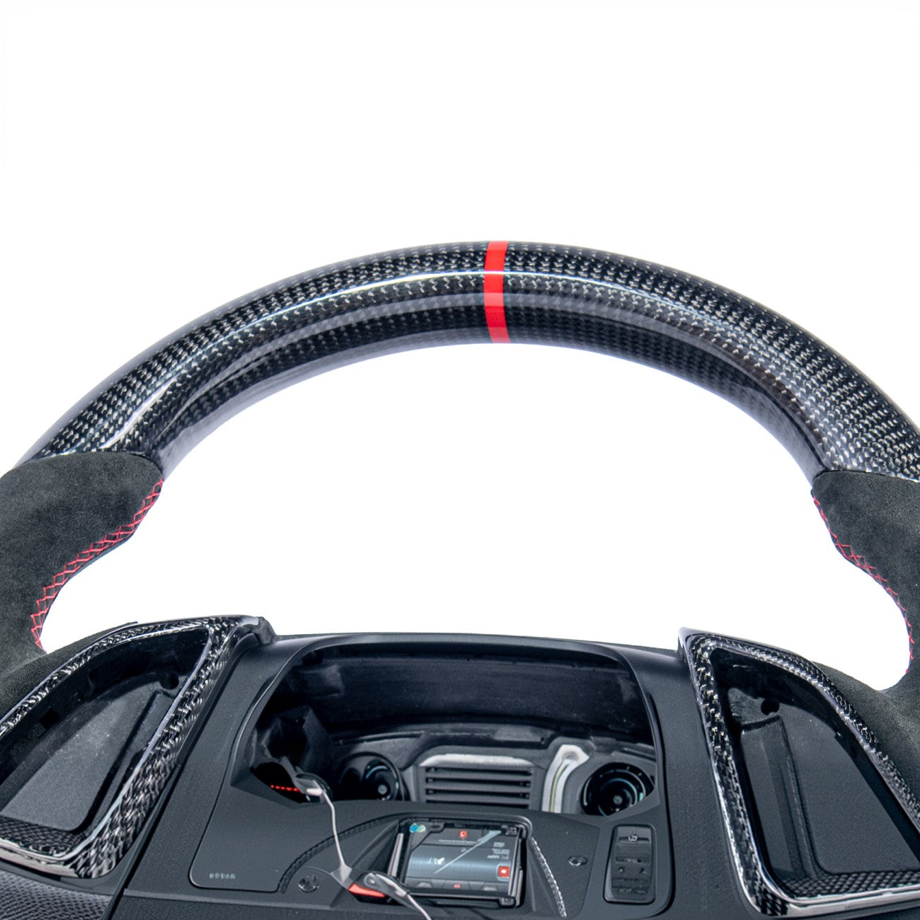 2016-2024 Chevrolet Camaro Carbon Fiber Round Top Flat Bottom Replacement Steering Wheel