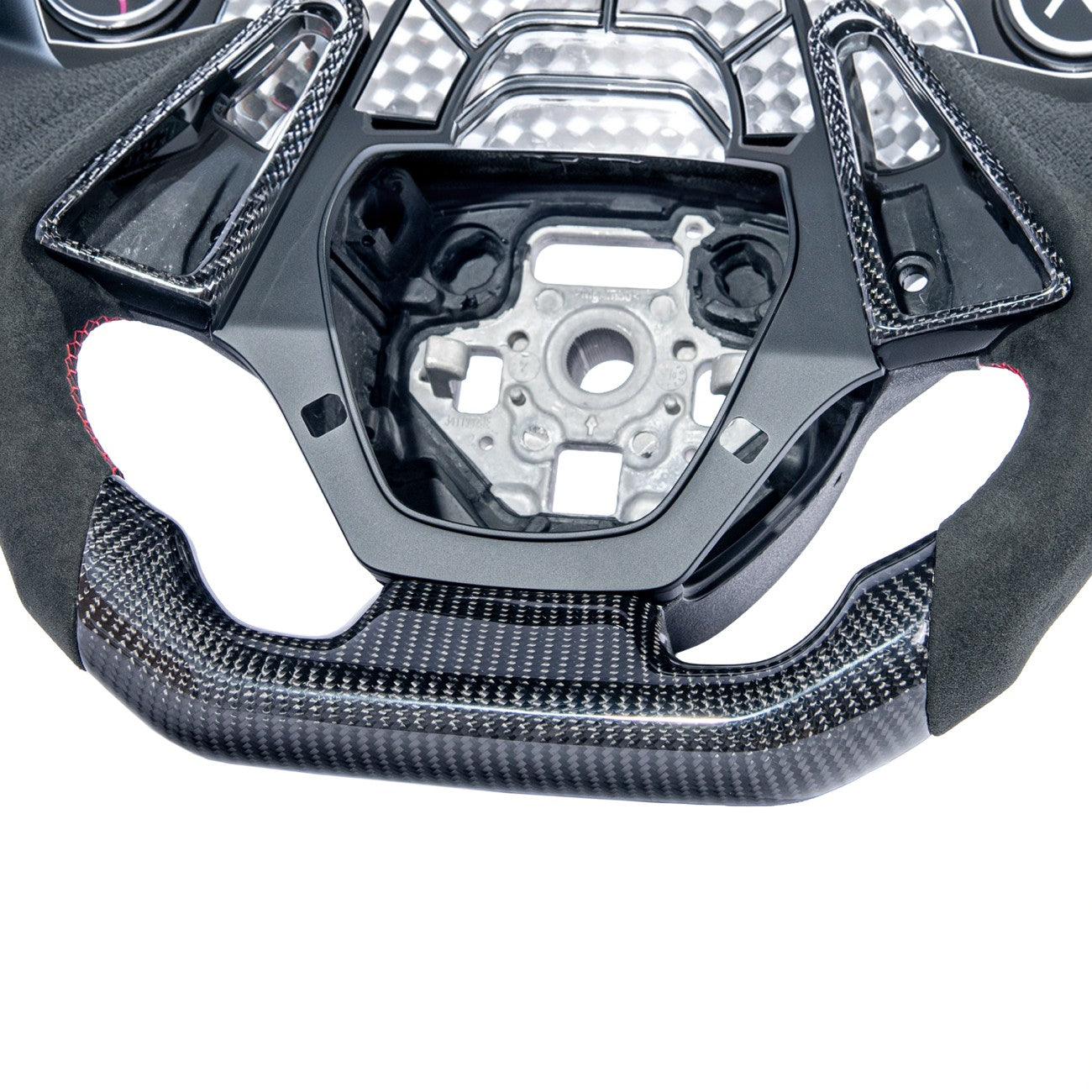 2016-2024 Chevrolet Camaro Carbon Fiber Round Top Flat Bottom Replacement Steering Wheel