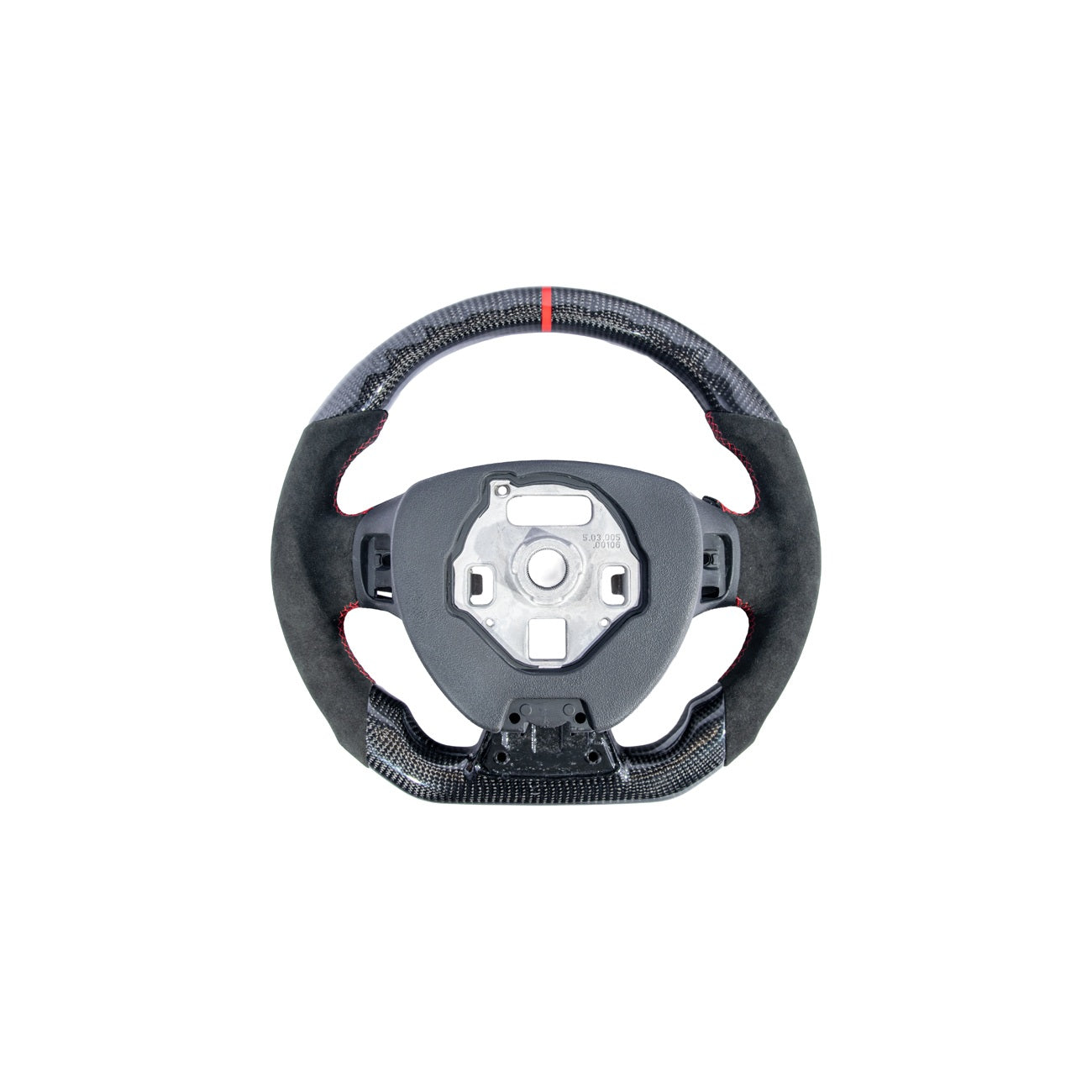 2016-2024 Chevrolet Camaro Carbon Fiber Round Top Flat Bottom Replacement Steering Wheel