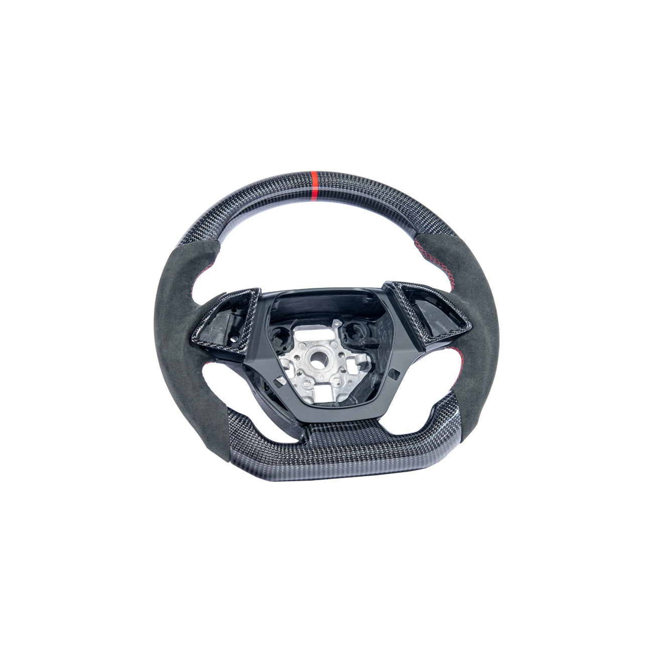 2016-2024 Chevrolet Camaro Carbon Fiber Round Top Flat Bottom Replacement Steering Wheel