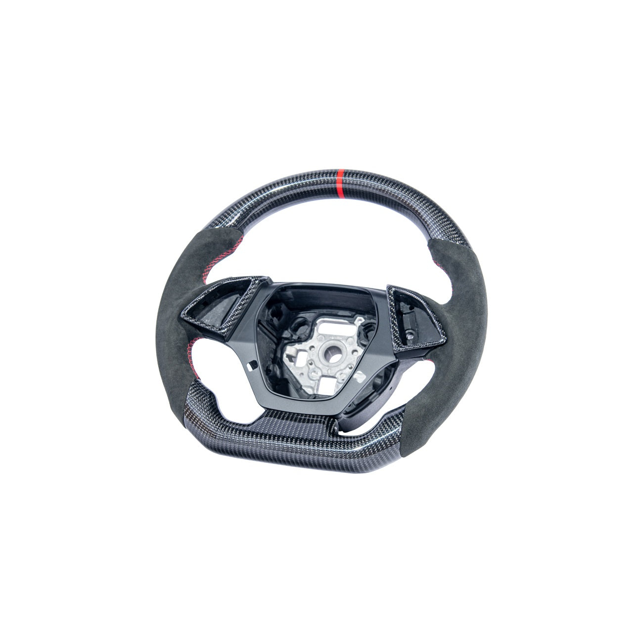 2016-2024 Chevrolet Camaro Carbon Fiber Round Top Flat Bottom Replacement Steering Wheel