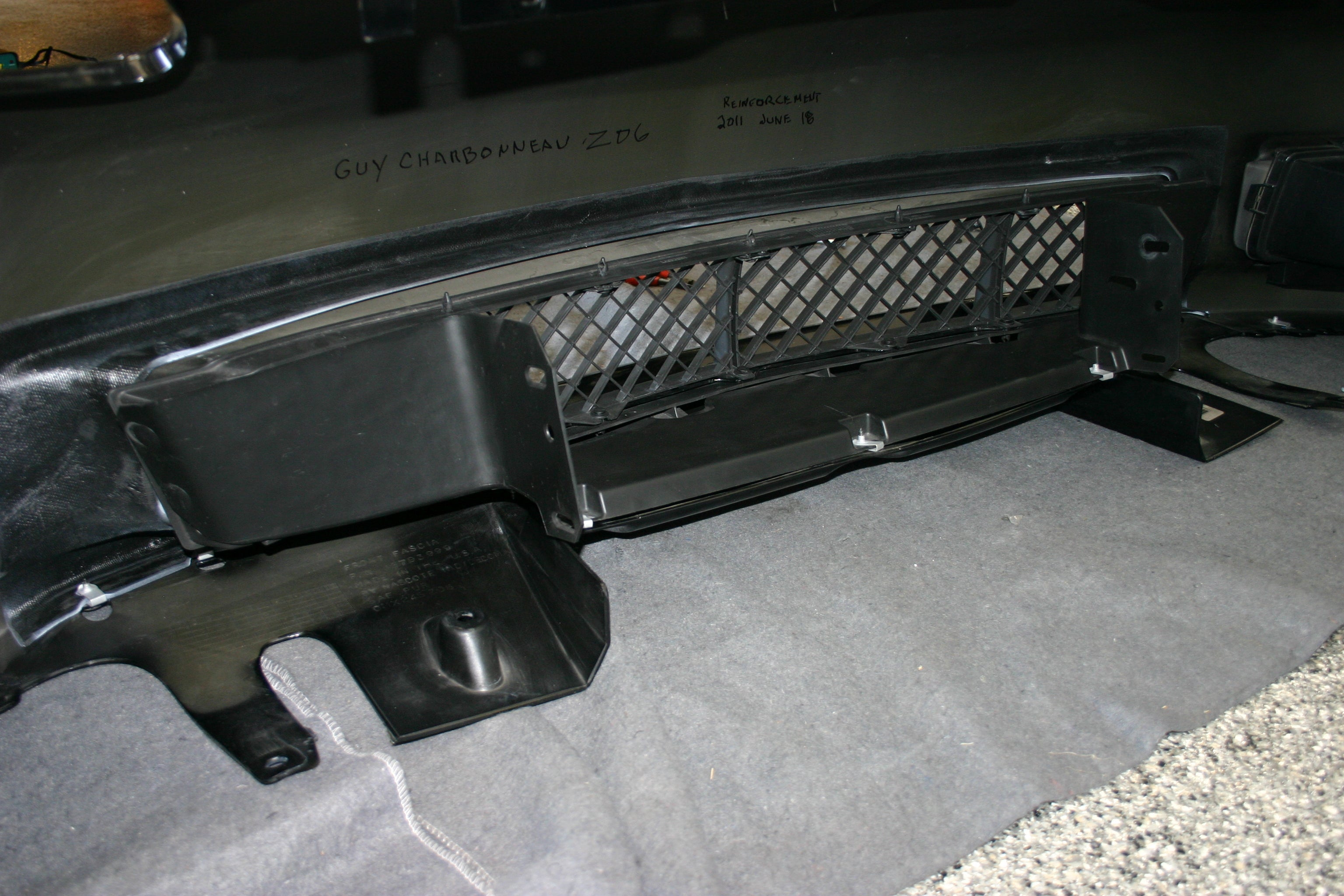 Chevrolet Corvette C6 Z06 Bumper Reinforcement ( Z06 / Grand Sport only)