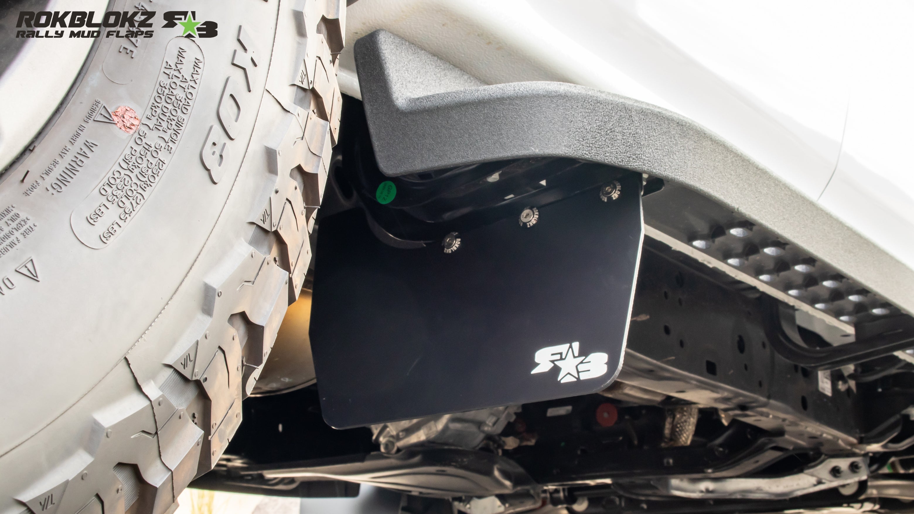 Ford Ranger RAPTOR 2024+ Mid-Ship Mud Flaps