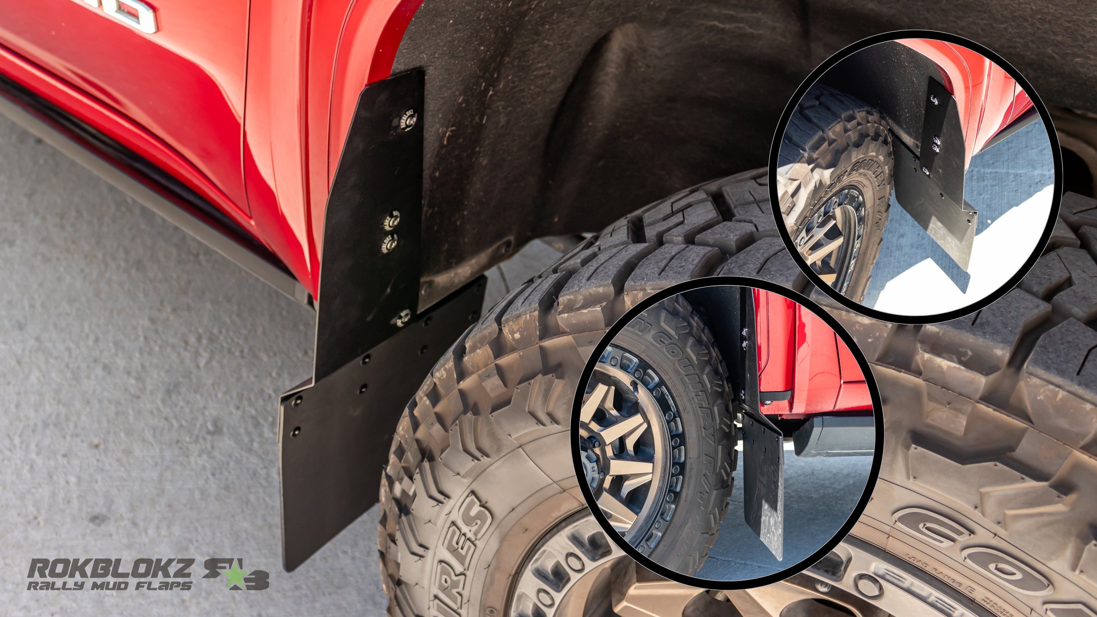 GMC Sierra 2500/3500 2020+ Step-Back Mud Flaps
