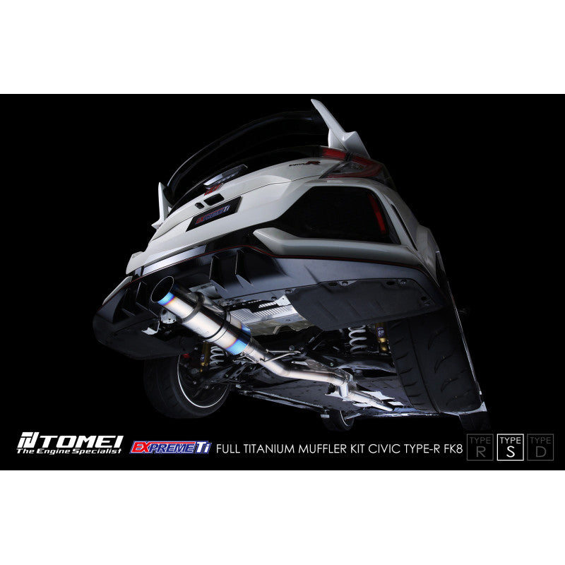 Tomei Full Titanium Muffler EXPREME Ti CIVIC Type-R FK8 Type-S (Single) - Tomei EXPREME Ti titanium exhaust TB6090-HN06B