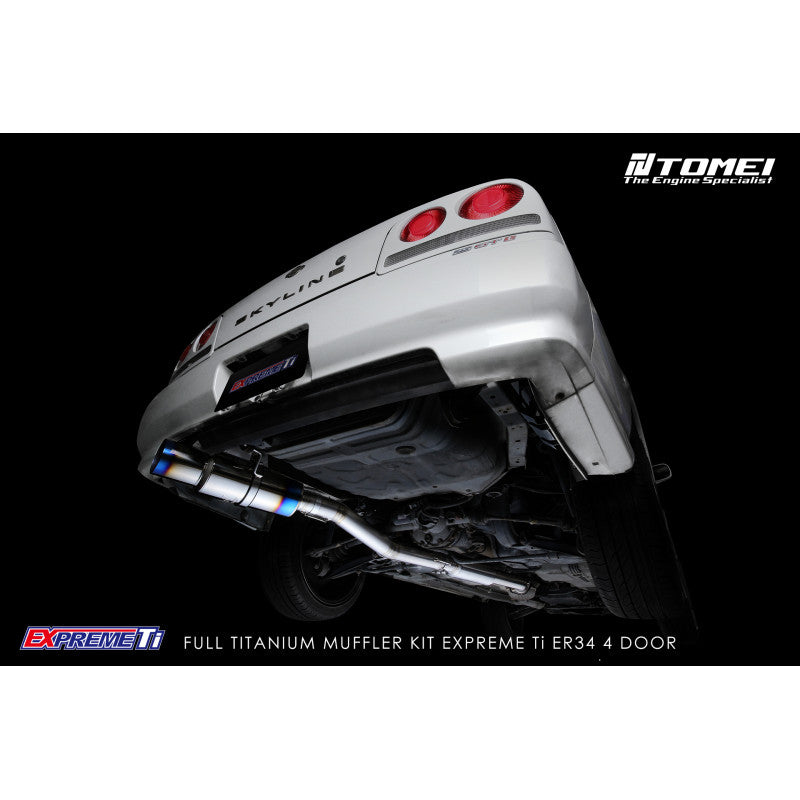 Tomei Full Titanium Muffler EXPREME Ti SKYLINE ER34 4 DOOR - Tomei EXPREME Ti titanium exhaust TB6090-NS06B