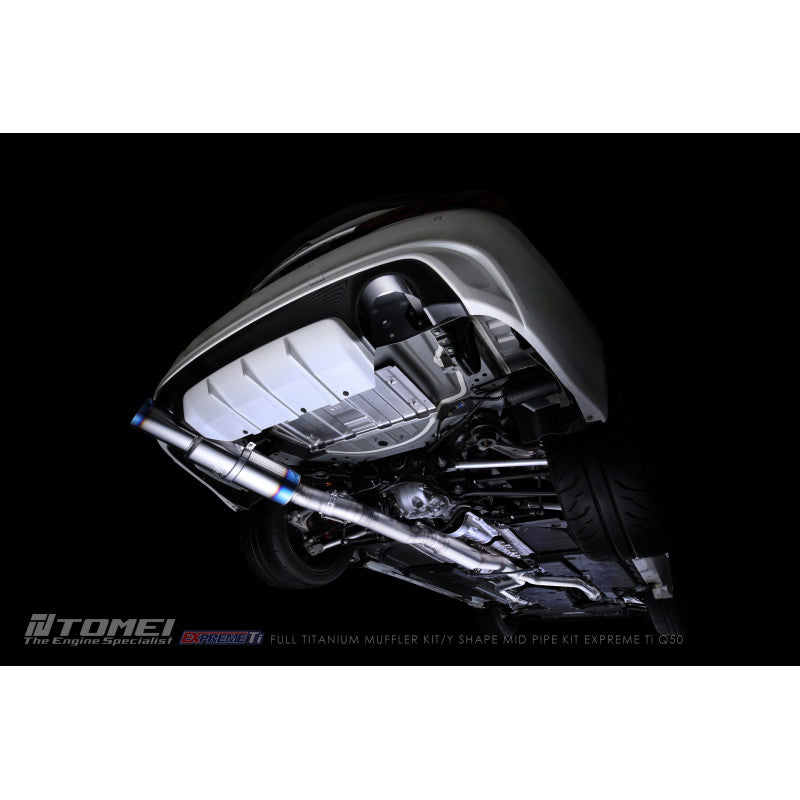 Tomei Full Titanium Muffler EXPREME Ti Q50 Type-R (Single) - Tomei EXPREME Ti titanium exhaust TB6090-NS21A