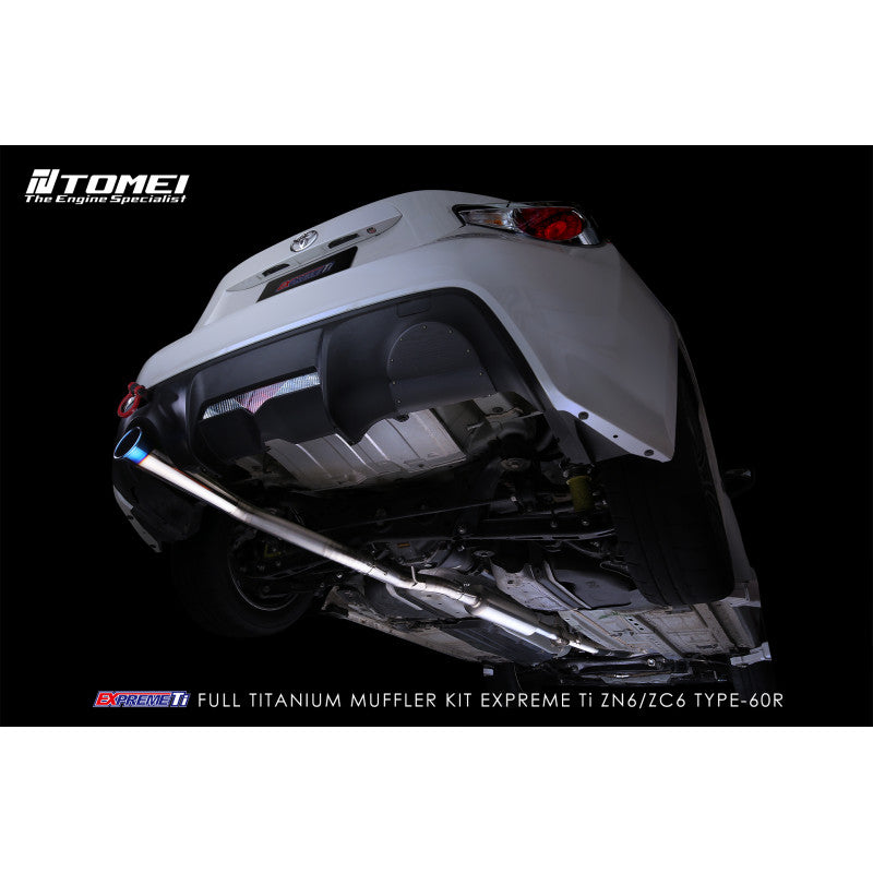 Tomei Full Titanium Muffler EXPREME Ti 86/FR-S/BRZ Single Type-60R - Tomei EXPREME Ti titanium exhaust TB6090-SB03B