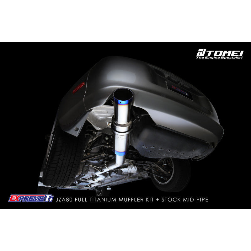Tomei Full Titanium Muffler EXPREME Ti SUPRA JZA80 - Tomei EXPREME Ti titanium exhaust TB6090-TY03A