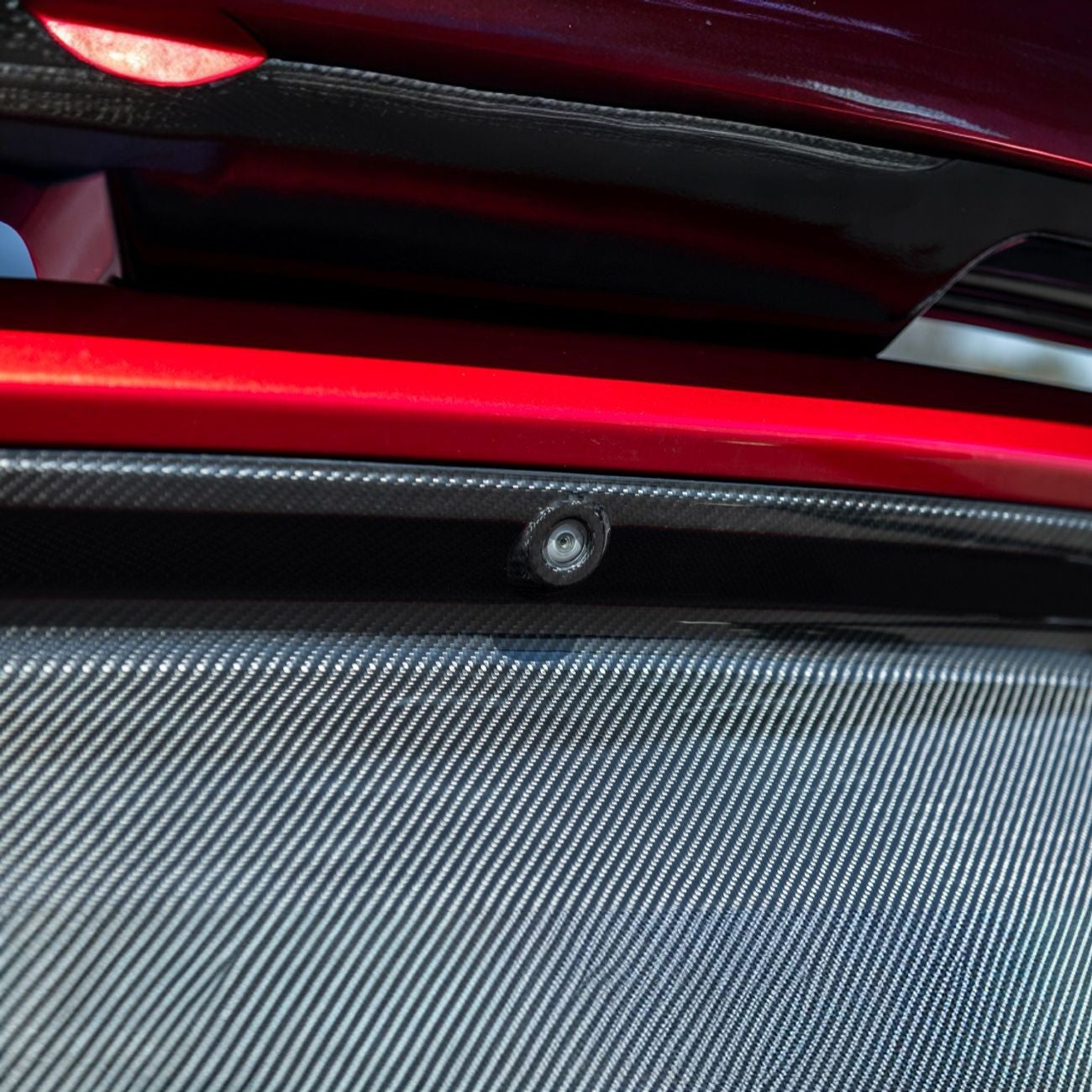 2015-2017 Ford Mustang Carbon Fiber Factory Style Rear Trunk Deck Lid Applique Panel Cover Overlay