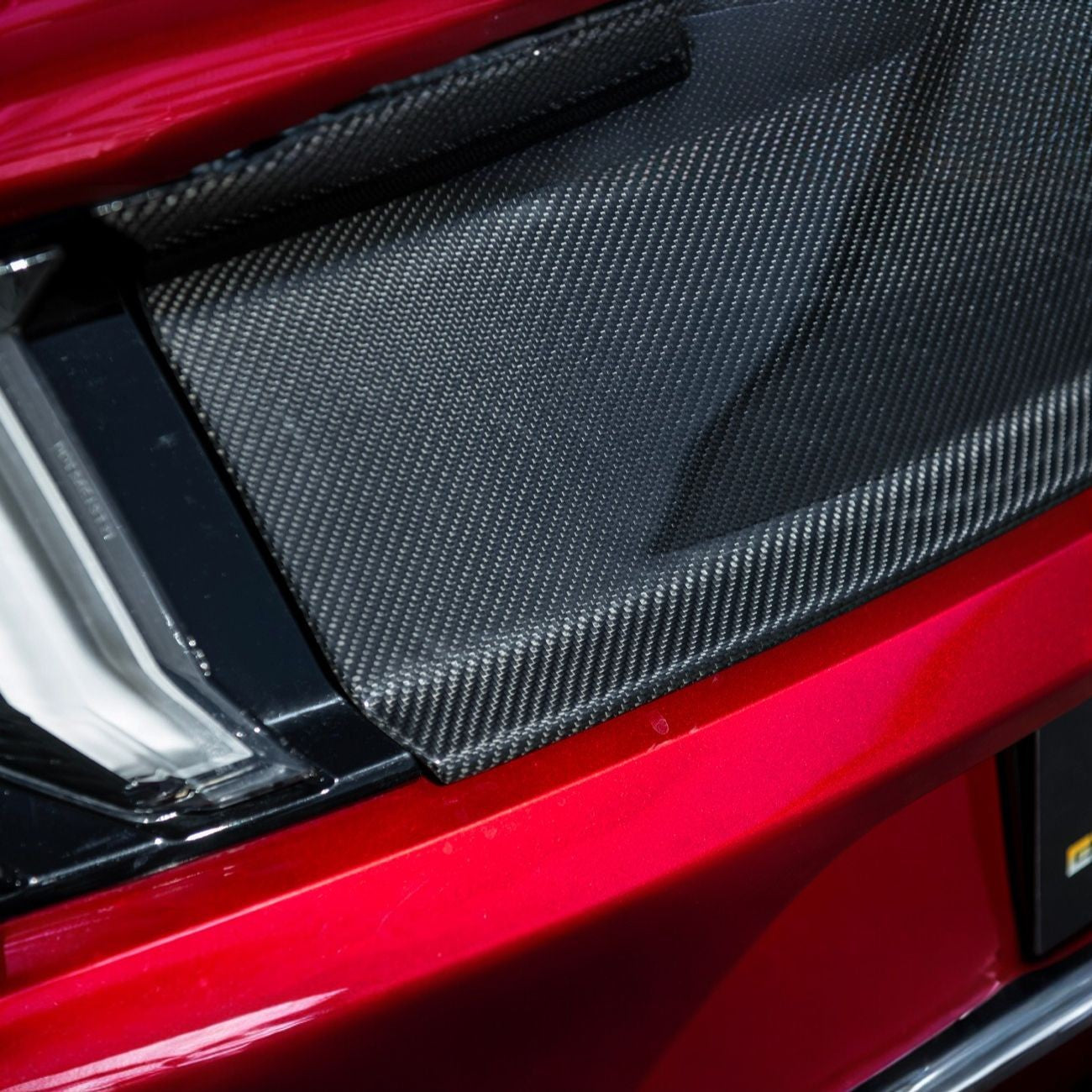 2015-2017 Ford Mustang Carbon Fiber Factory Style Rear Trunk Deck Lid Applique Panel Cover Overlay