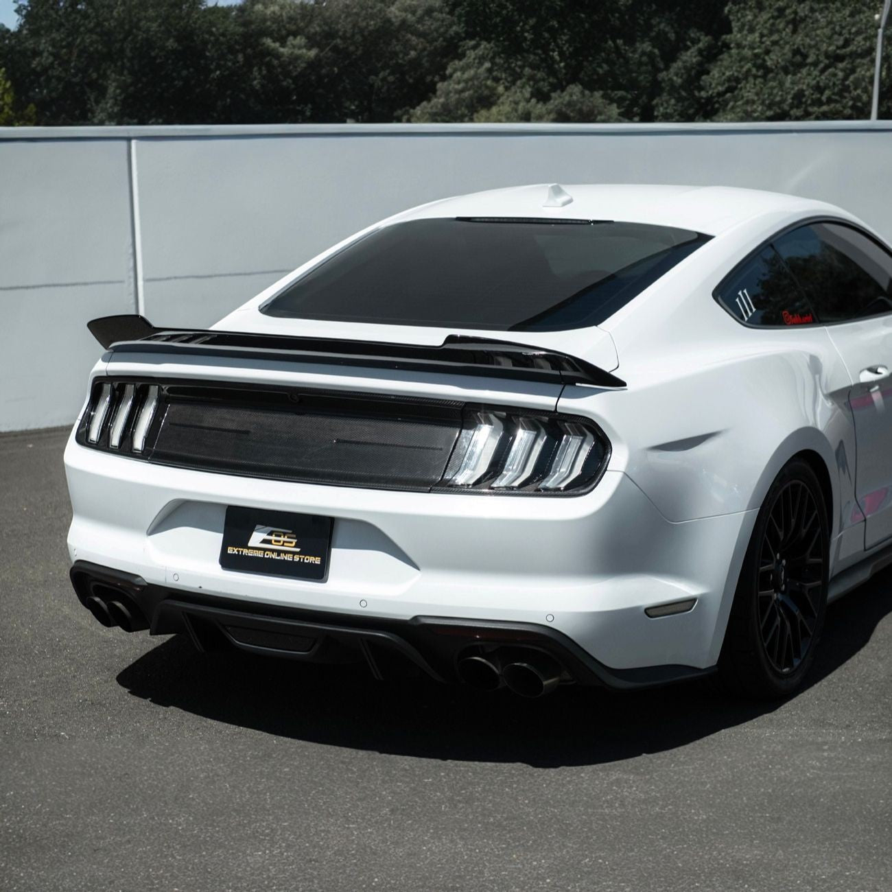 2018-2023 Ford Mustang Carbon Fiber Factory Style Rear Trunk Deck Lid Applique Panel Cover