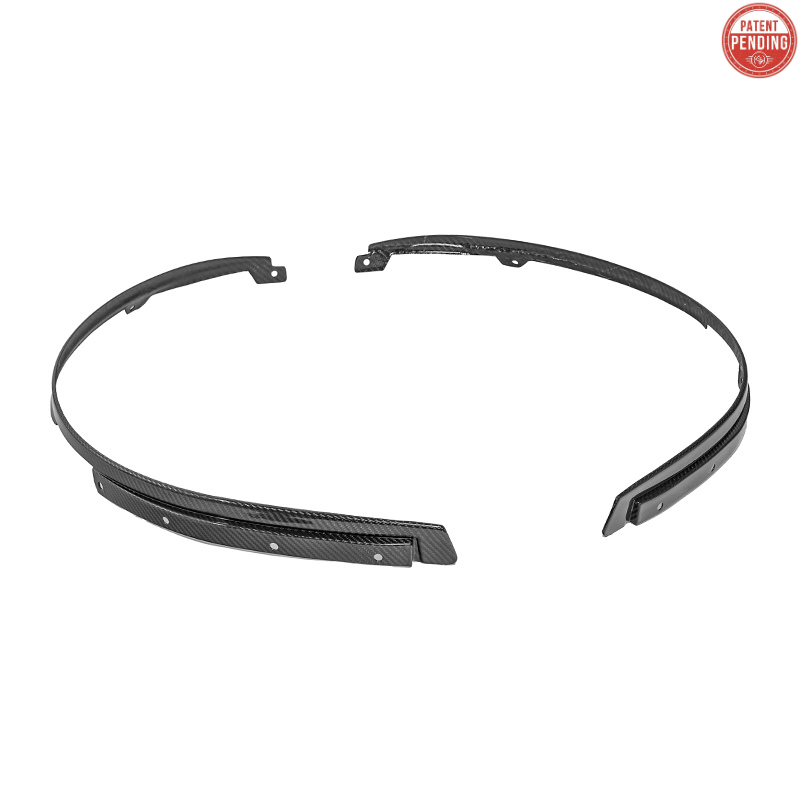 2024-Up Ford Mustang S650 Dry CARBON FIBER Front Quarter Fender Flare Extension