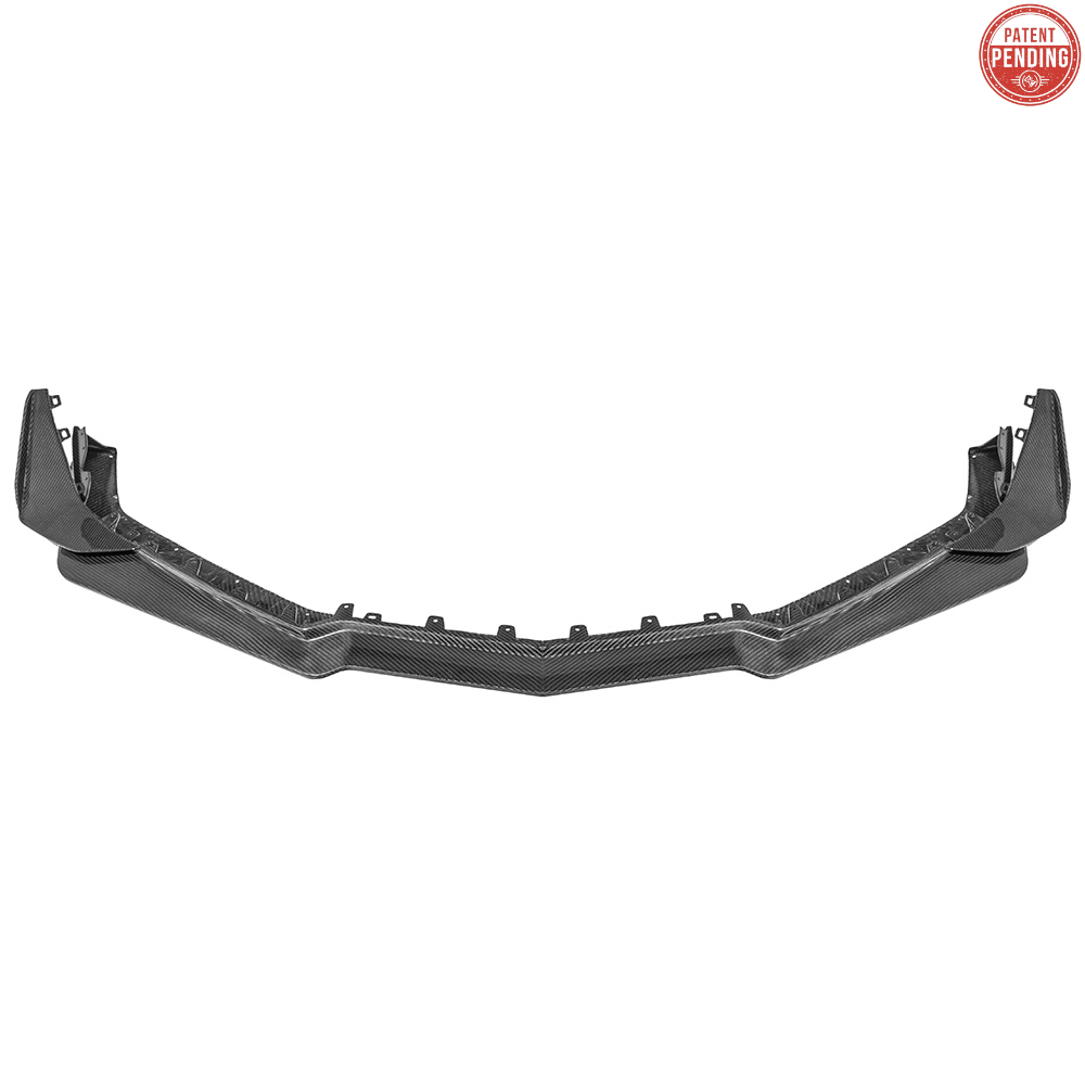 2023-Up Corvette C8 Z06 Z07 DRY CARBON FIBER Extended Package Front Lip & Canards