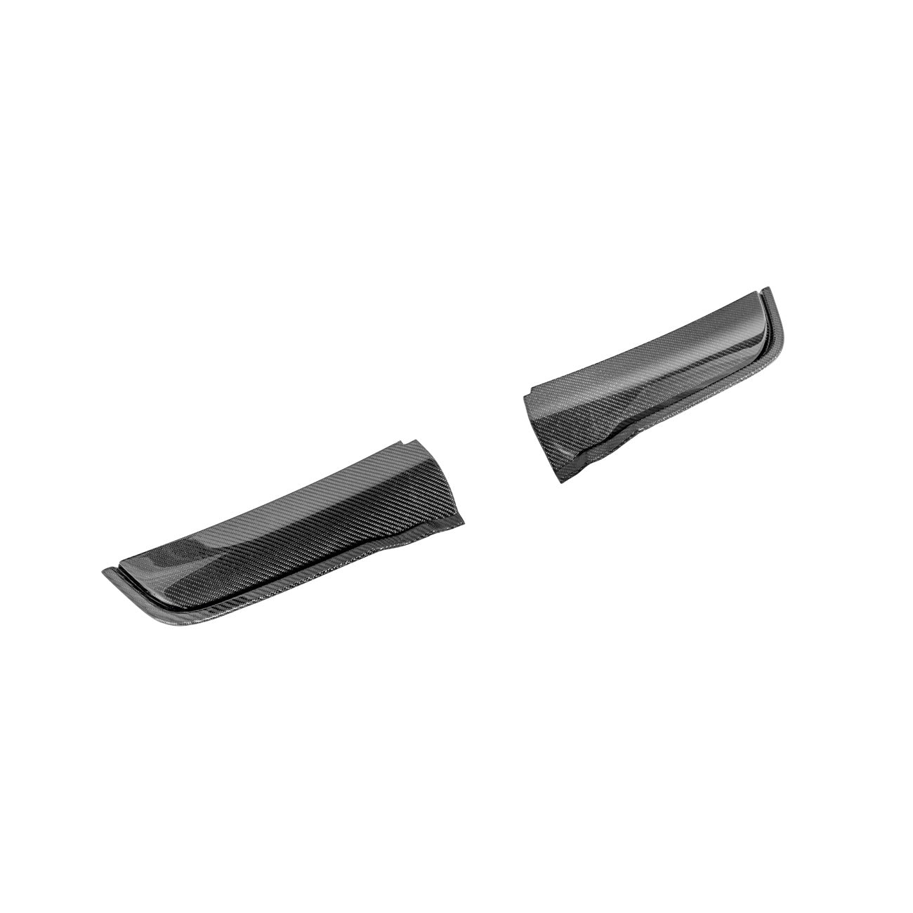 2021-Up Ford F-150 Carbon Fiber Raptor R Style Front Hood Vent Side Trim Bezel Replacements