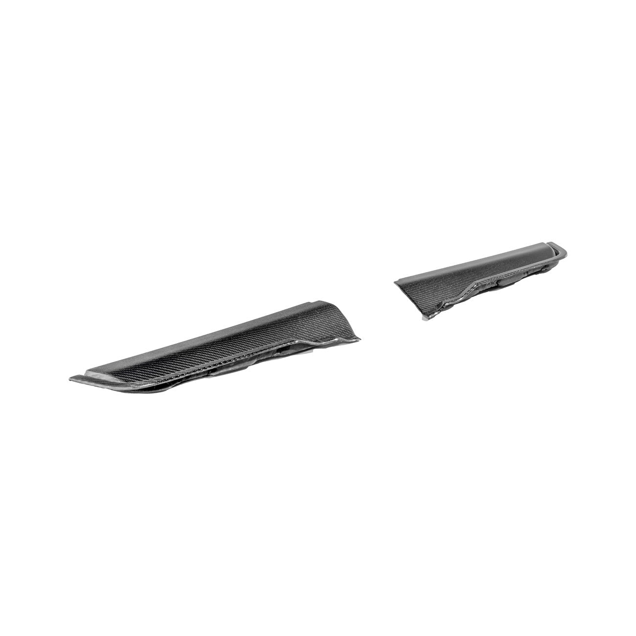 2021-Up Ford F-150 Carbon Fiber Raptor R Style Front Hood Vent Side Trim Bezel Replacements