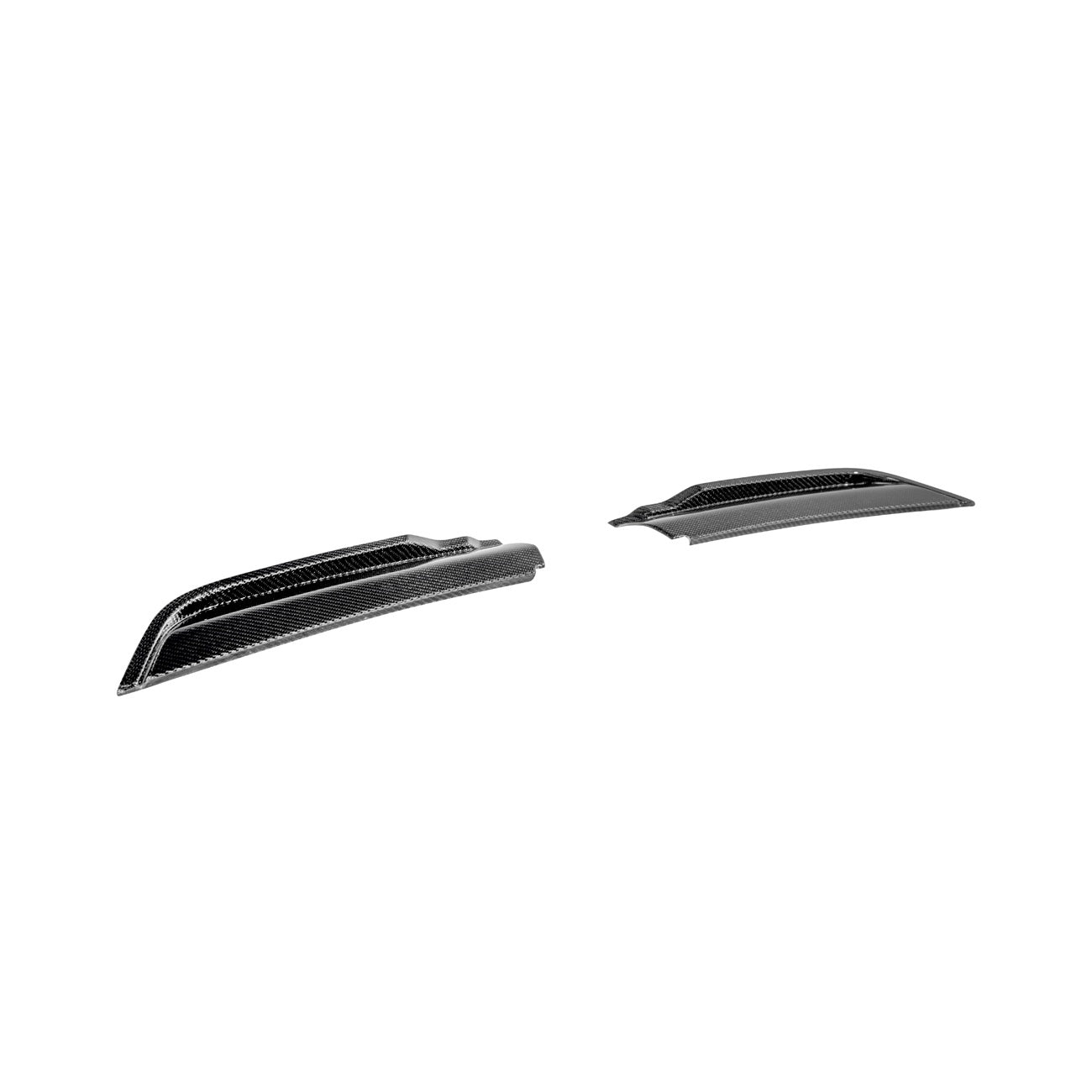 2021-Up Ford F-150 Carbon Fiber Raptor R Style Front Hood Vent Side Trim Bezel Replacements