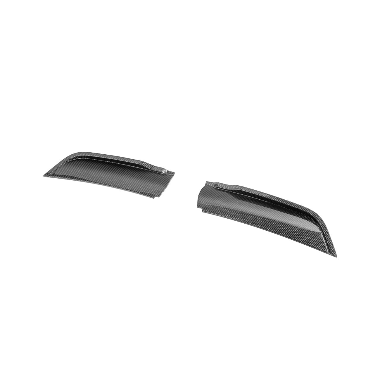 2021-Up Ford F-150 Carbon Fiber Raptor R Style Front Hood Vent Side Trim Bezel Replacements