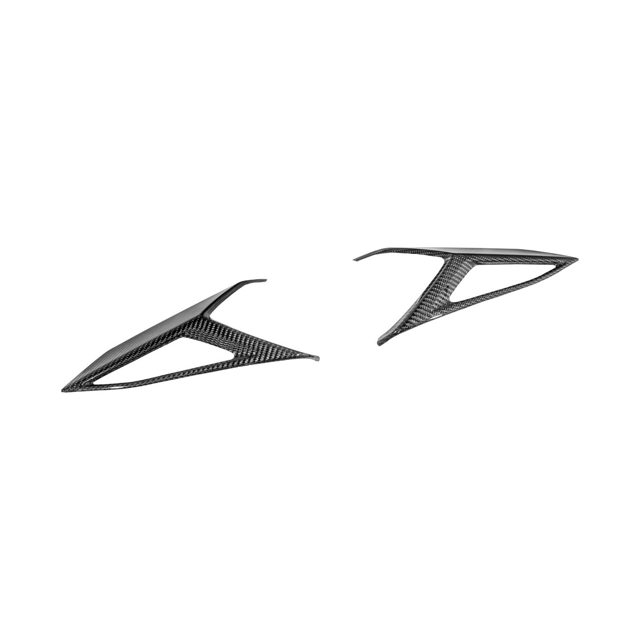 Corvette C8 Dry Carbon Fiber Rear Taillight Side Trim Panel Cover Overlays
