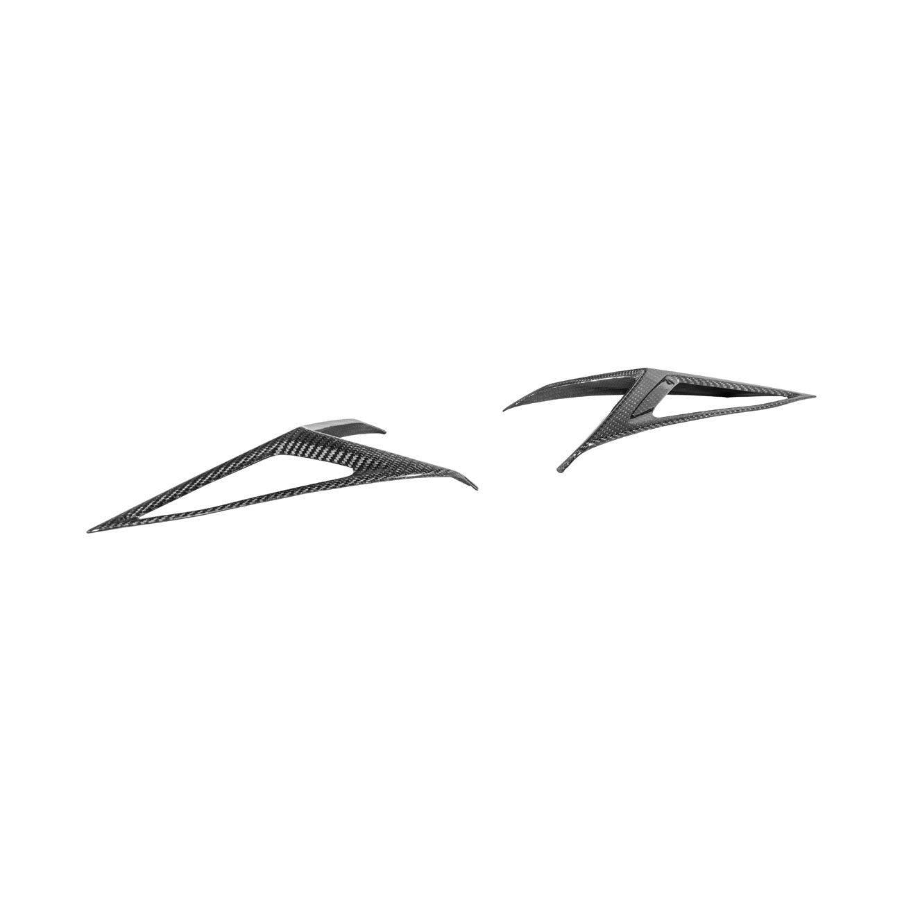 Corvette C8 Dry Carbon Fiber Rear Taillight Side Trim Panel Cover Overlays