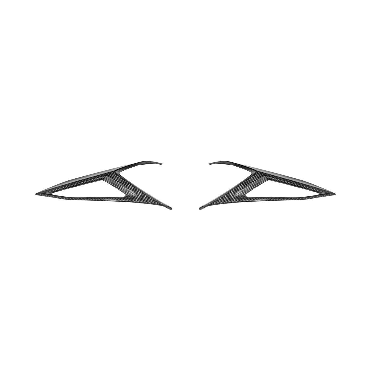 Corvette C8 Dry Carbon Fiber Rear Taillight Side Trim Panel Cover Overlays