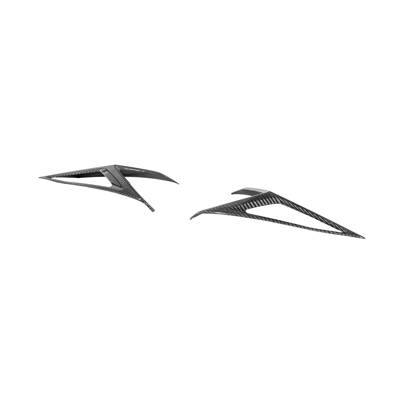 Corvette C8 Dry Carbon Fiber Rear Taillight Side Trim Panel Cover Overlays