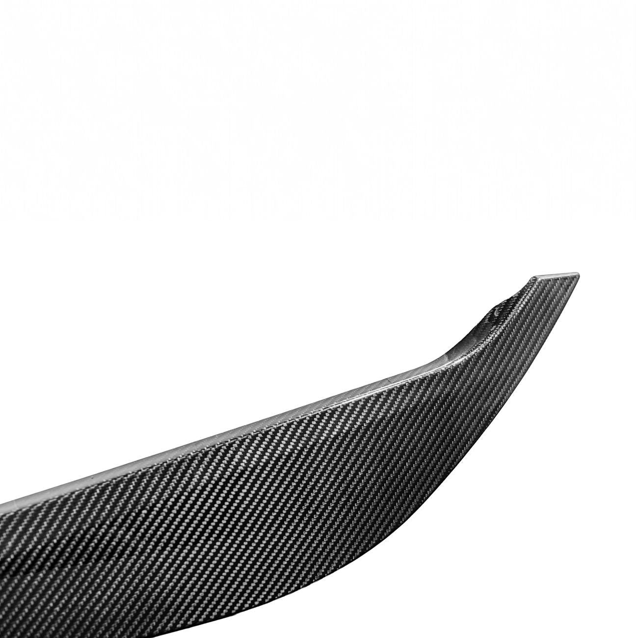 Corvette C8 Dry Carbon Fiber Interior Front Lower Door Kick Panel Cover Overlays