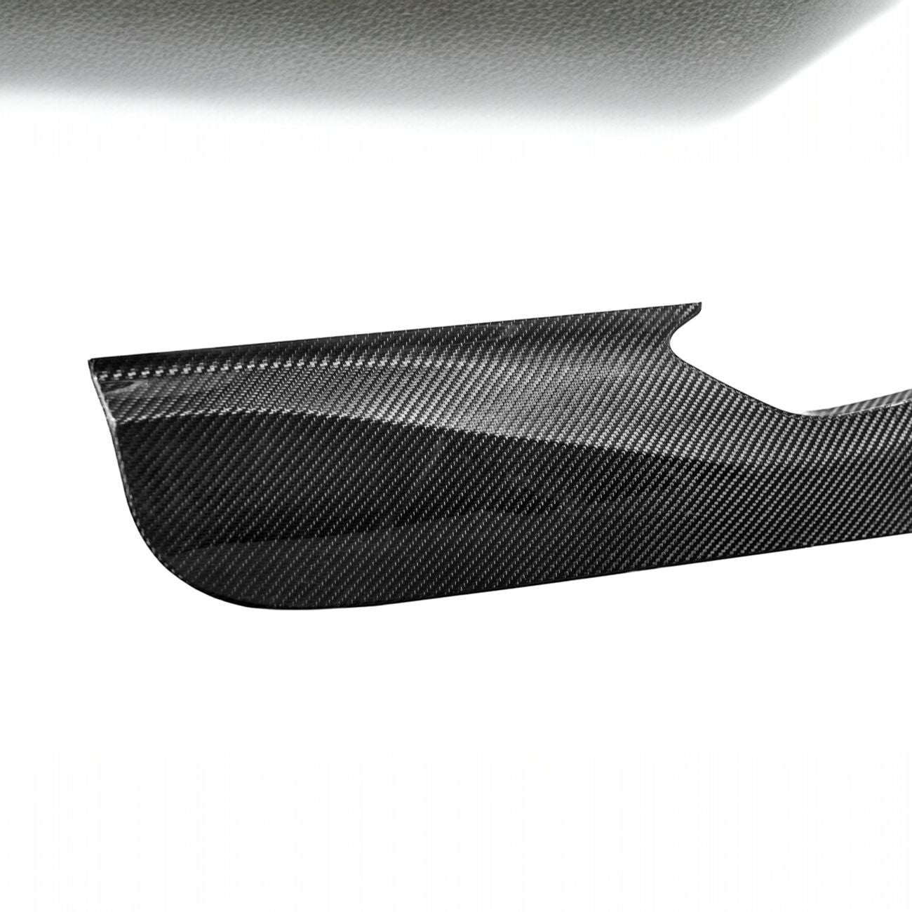 Corvette C8 Dry Carbon Fiber Interior Front Lower Door Kick Panel Cover Overlays