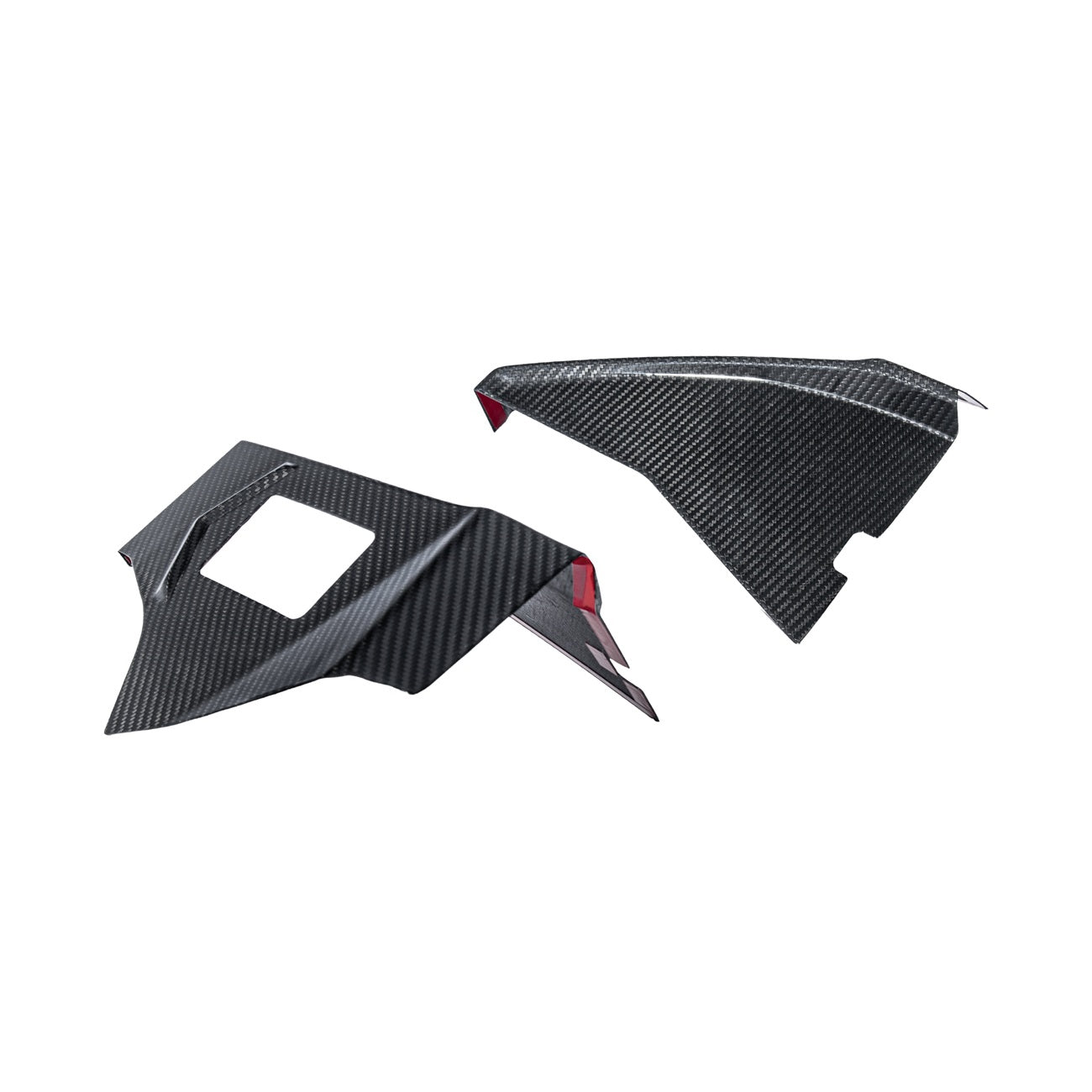 Corvette C8 Dry Carbon Fiber Rear Hatch Hinge Pillar Trim Cover Overlays