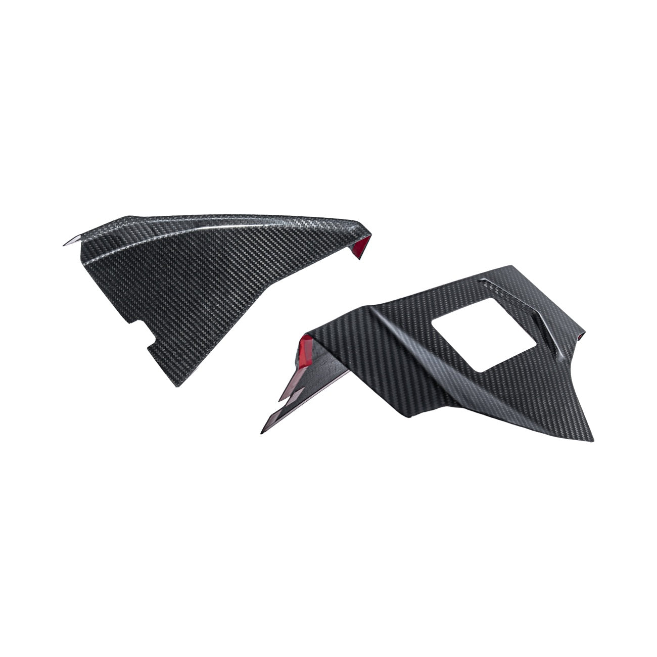 Corvette C8 Dry Carbon Fiber Rear Hatch Hinge Pillar Trim Cover Overlays