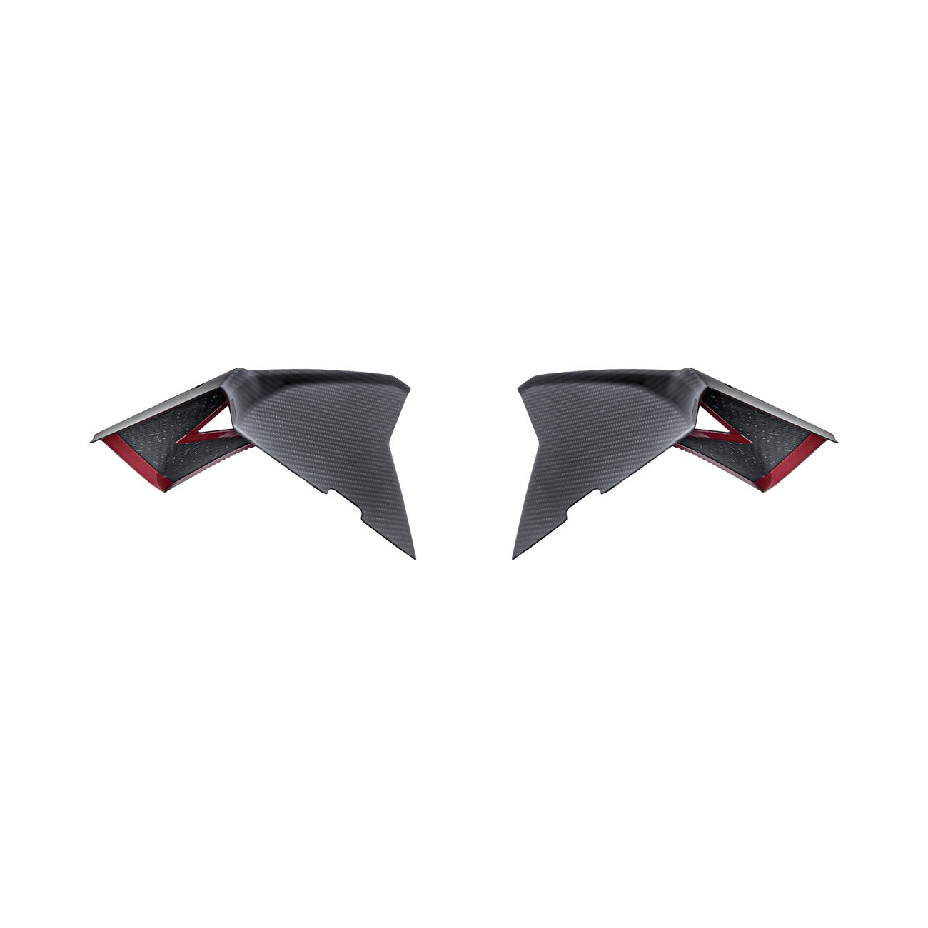 Corvette C8 Dry Carbon Fiber Rear Hatch Hinge Pillar Trim Cover Overlays