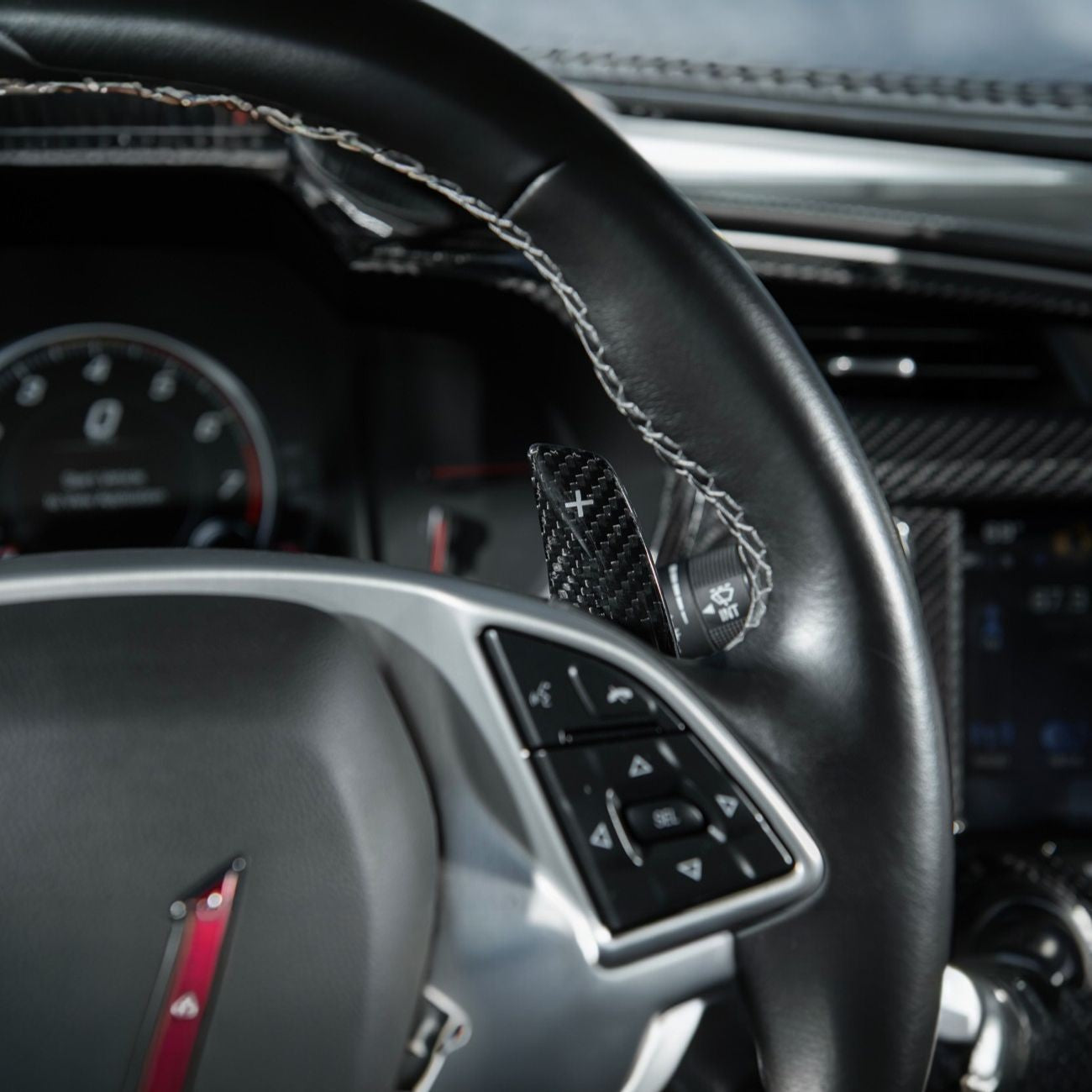 Corvette C7 Carbon Fiber Factory Extended Style Paddle Shifter Extensions