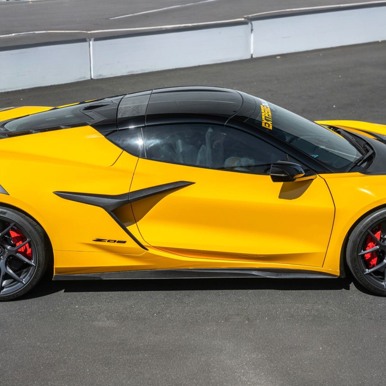 Corvette C8 Dry Carbon Fiber Side Air Intake Door Garnish Lower Trim