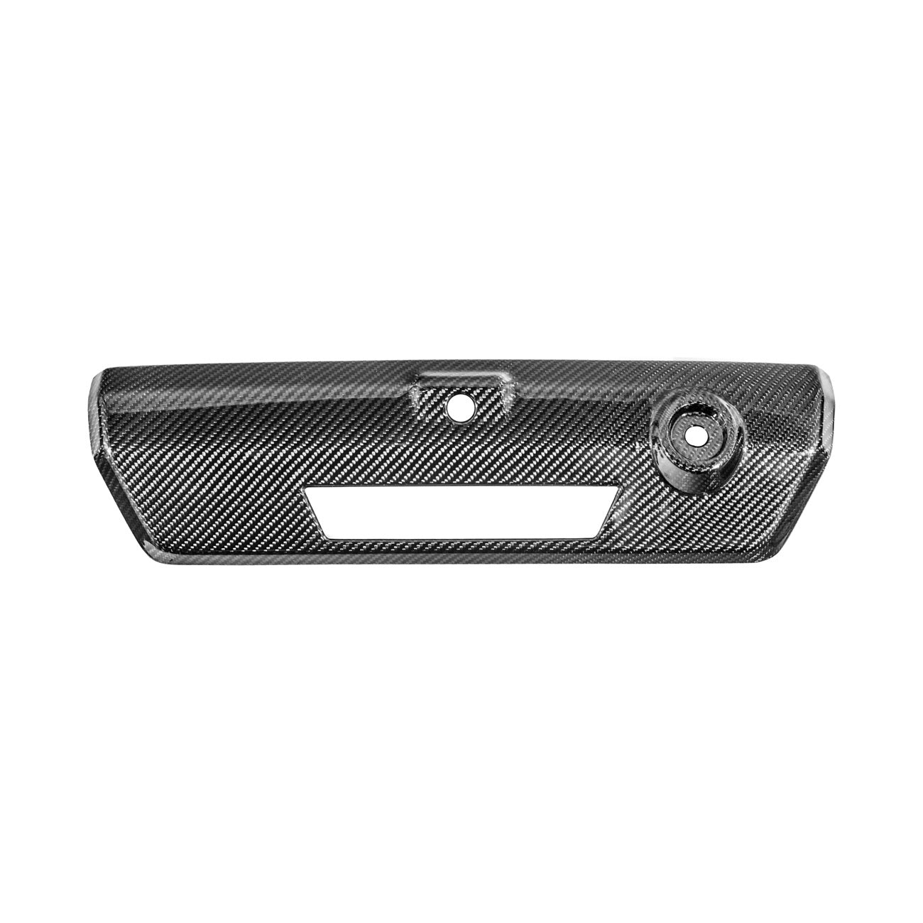 2021-Up Ford F-150 & F-150 Lightning Dry Carbon Fiber Tailgate Handle Cover Overlay