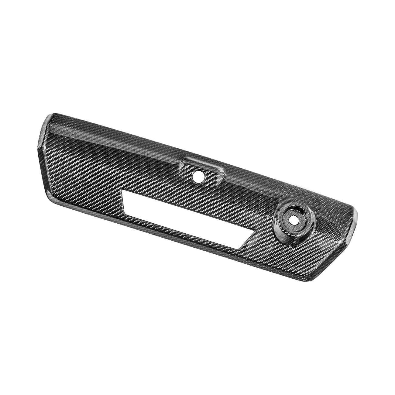2021-Up Ford F-150 & F-150 Lightning Dry Carbon Fiber Tailgate Handle Cover Overlay