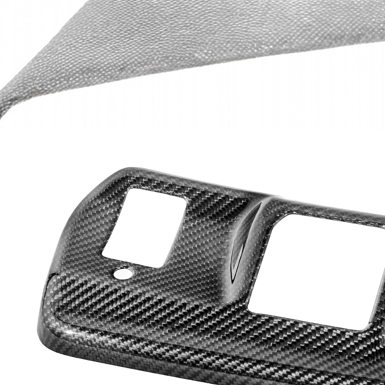 2021-Up Ford F-150 / F-150 Lightning Dry Carbon Fiber Rear View Mirror Panel Cover Overlays