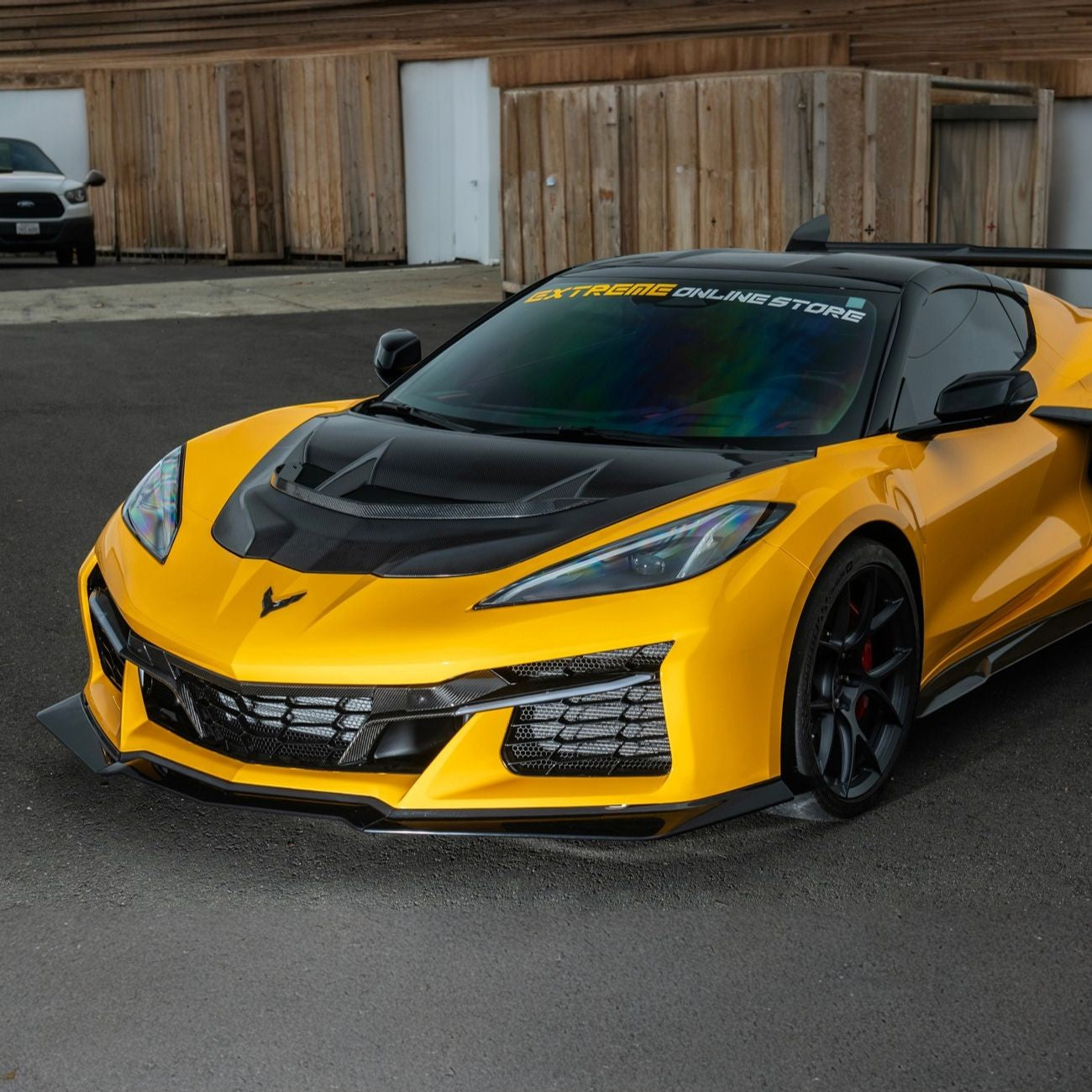 Corvette C8 Carbon Fiber Front Grille Tow Cover Kit