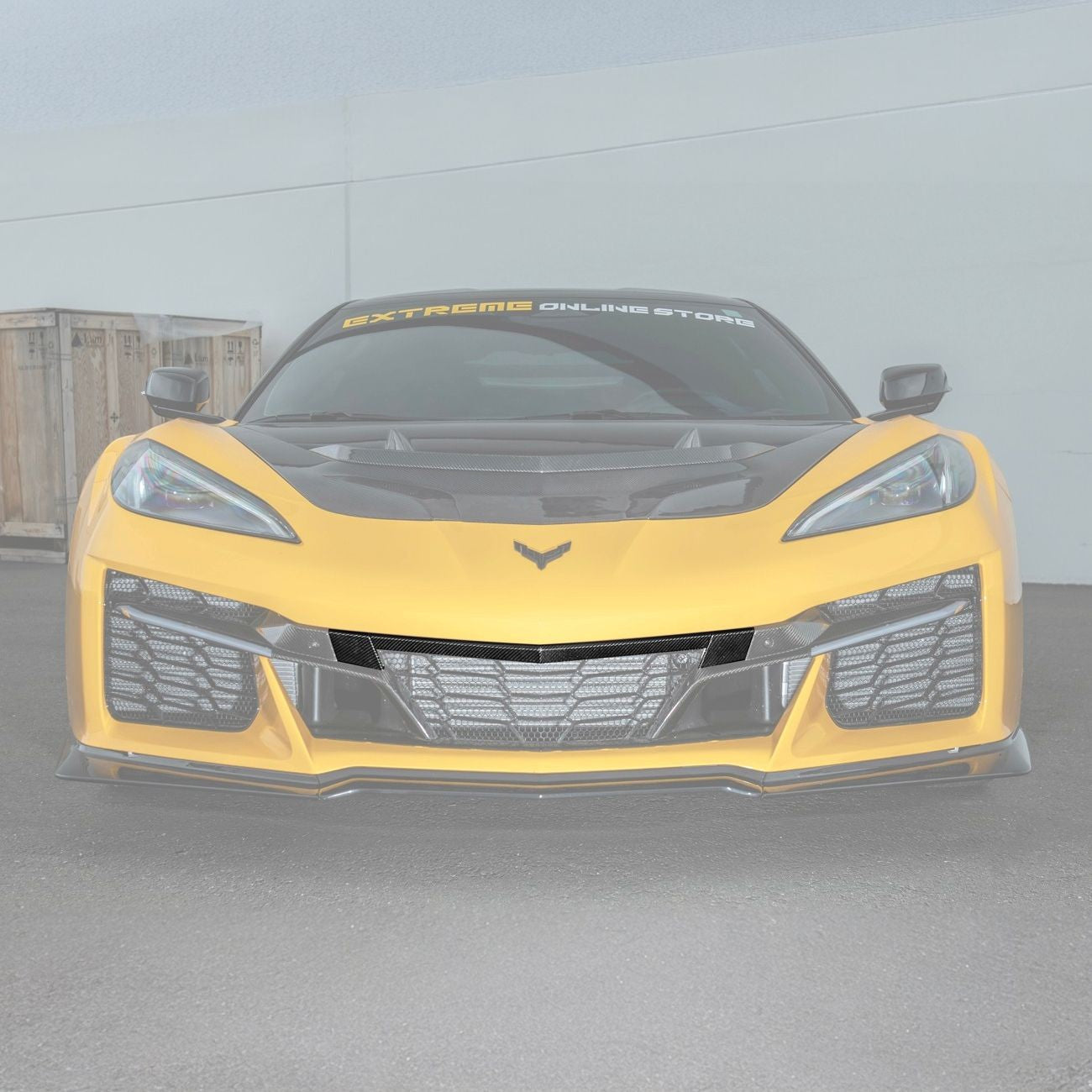 Corvette C8 Carbon Fiber Front Grille Tow Cover Kit