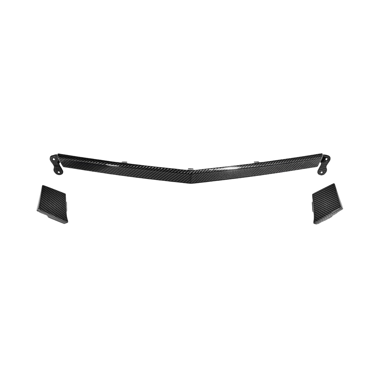 Corvette C8 Carbon Fiber Front Grille Tow Cover Kit