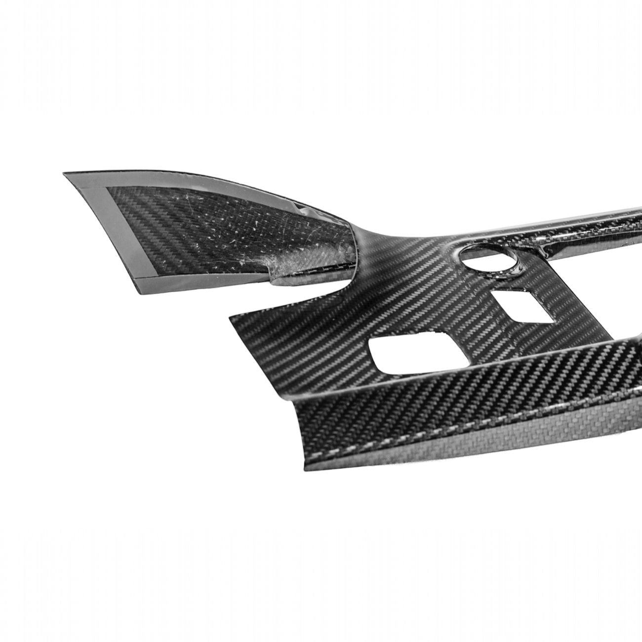Corvette C7 Dry Carbon Fiber Center Infotainment Instrument Panel Cluster Trim Plate Cover Overlay