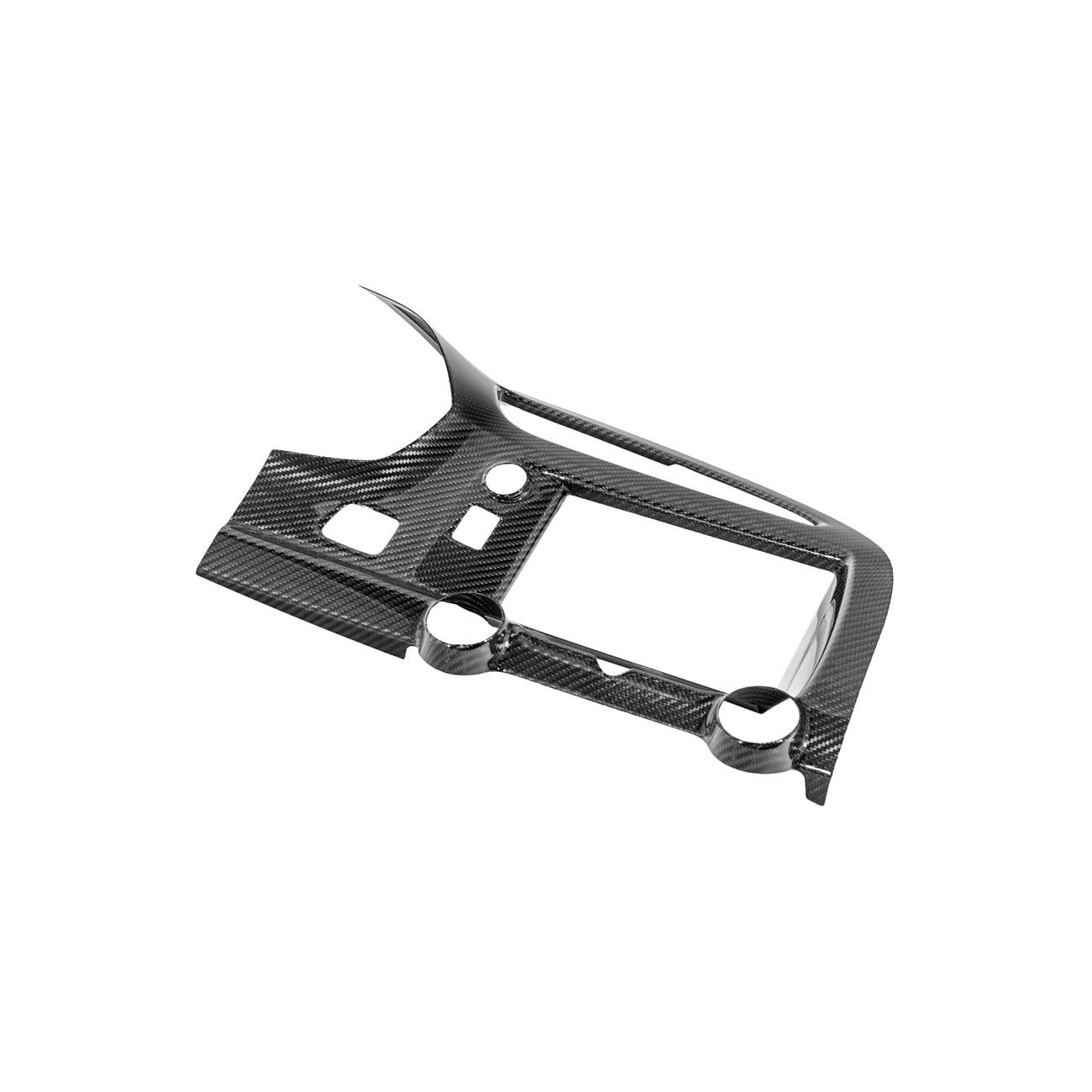 Corvette C7 Dry Carbon Fiber Center Infotainment Instrument Panel Cluster Trim Plate Cover Overlay