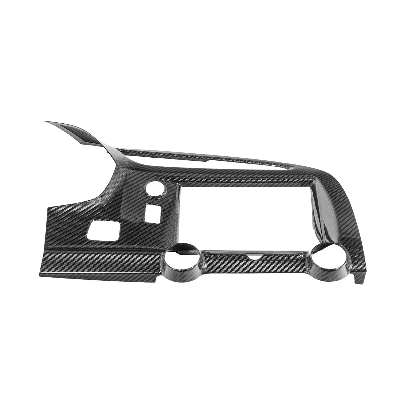 Corvette C7 Dry Carbon Fiber Center Infotainment Instrument Panel Cluster Trim Plate Cover Overlay