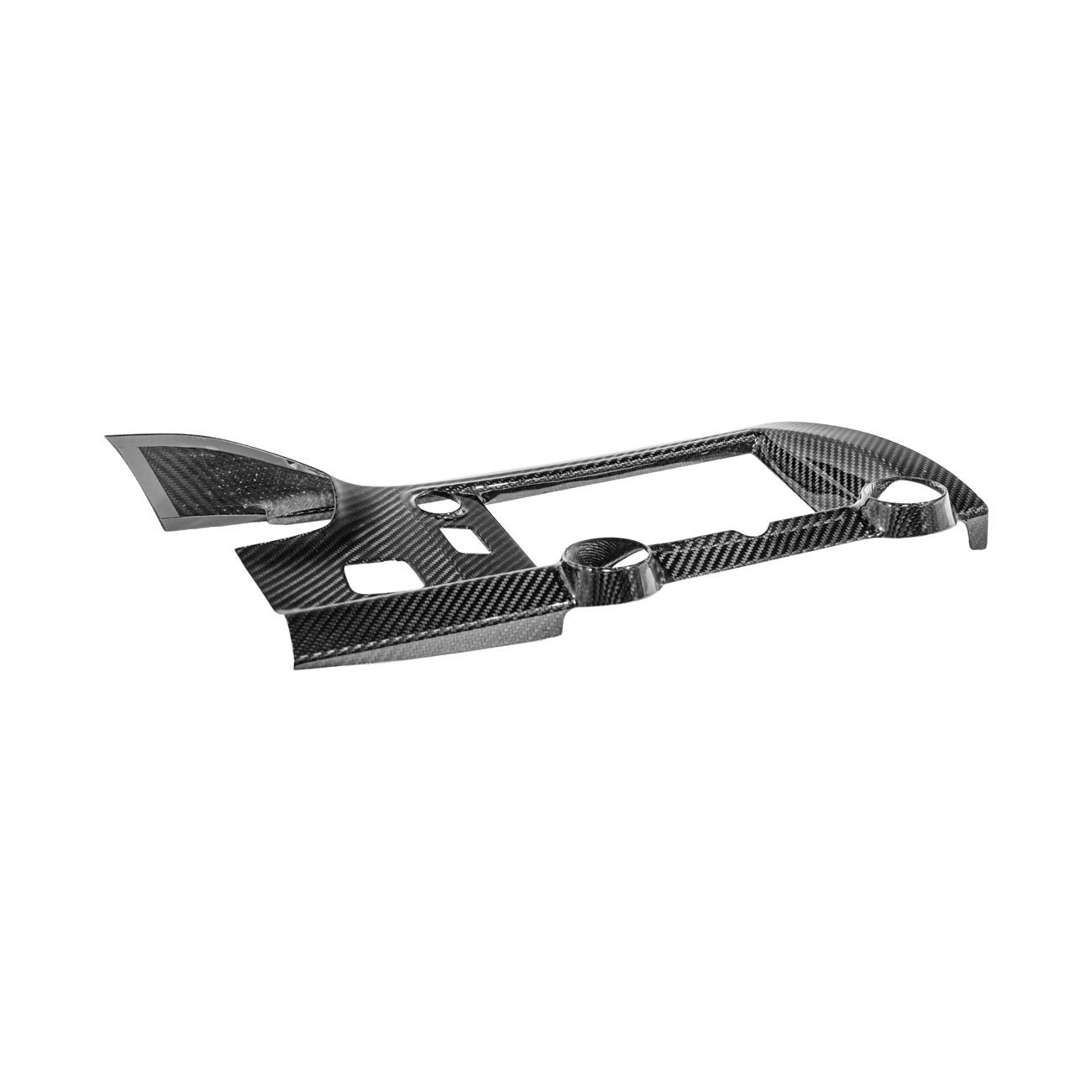 Corvette C7 Dry Carbon Fiber Center Infotainment Instrument Panel Cluster Trim Plate Cover Overlay