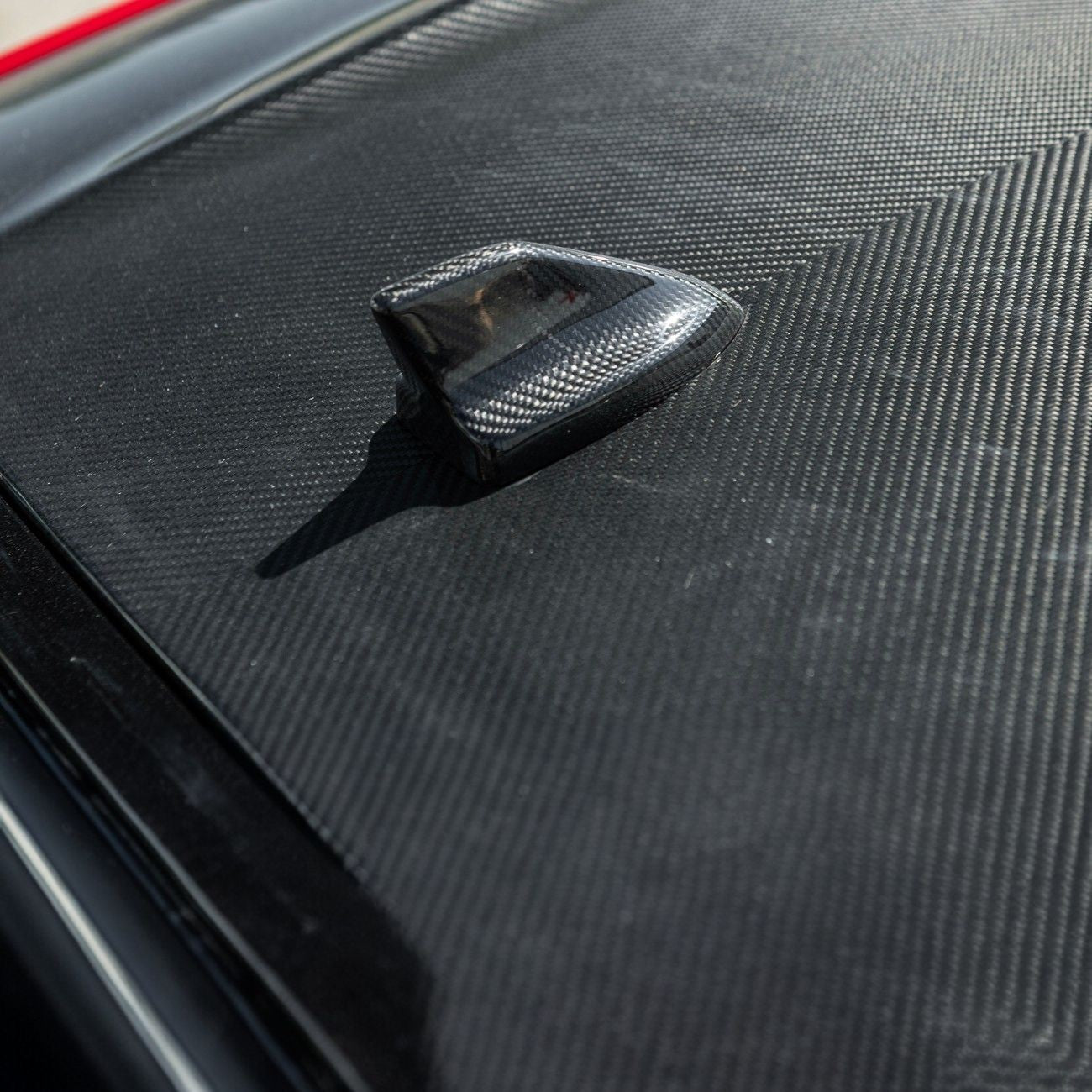 2024-Up Ford Mustang Carbon Fiber Shark Fin Roof Top Antenna Cover