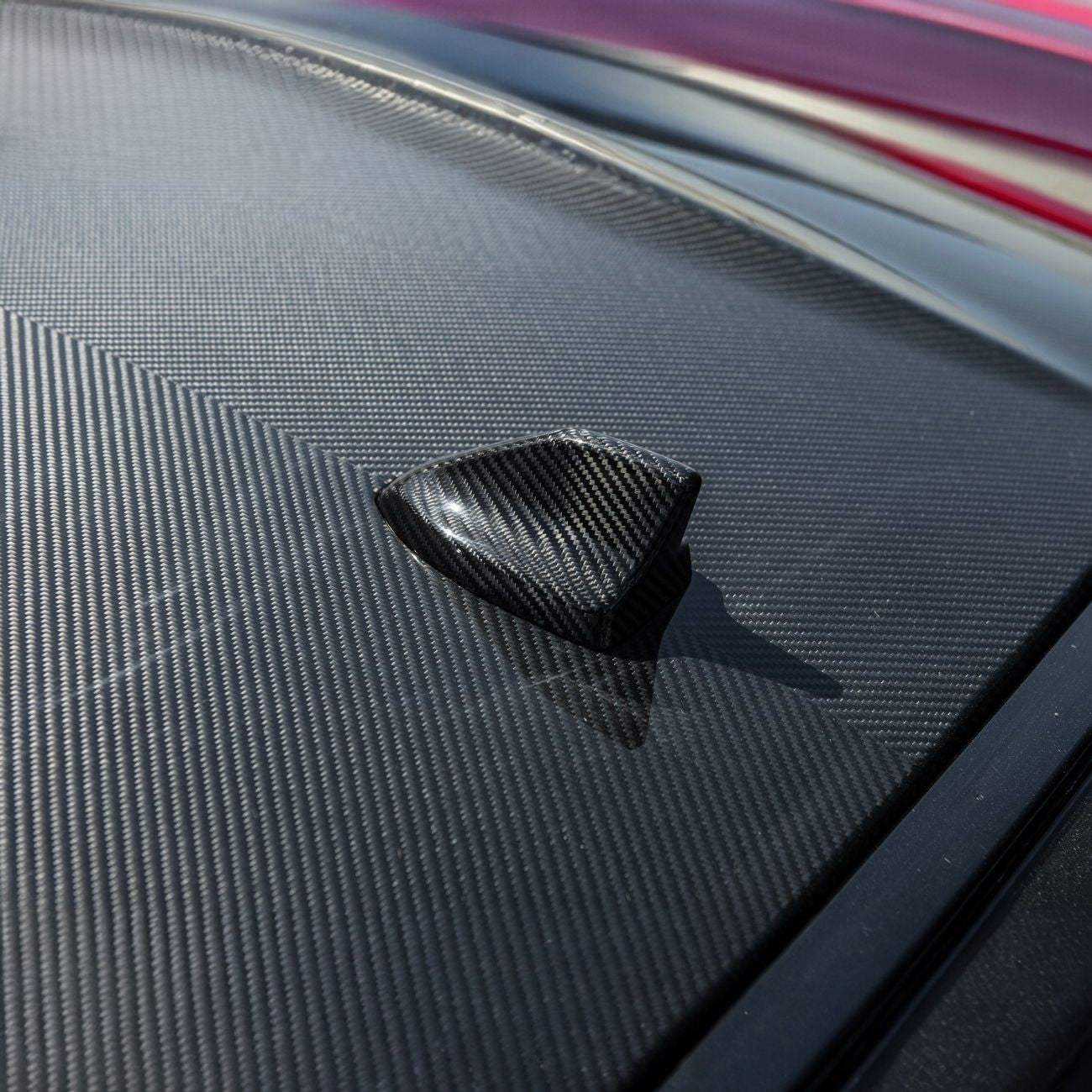 2024-Up Ford Mustang Carbon Fiber Shark Fin Roof Top Antenna Cover