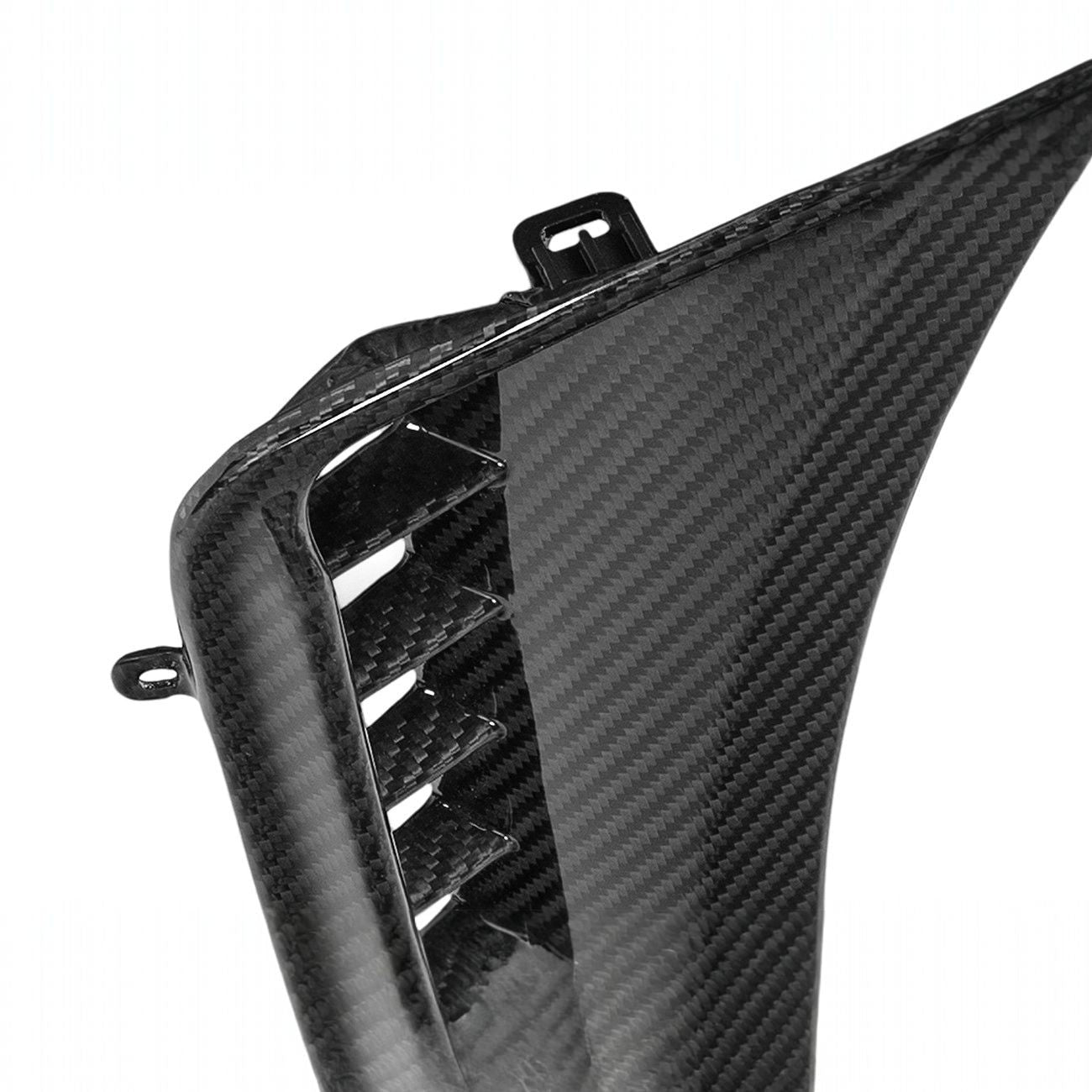 2025-Up Toyota GR Corolla Carbon Fiber Factory Style Front Bumper Side Vent Garnishes