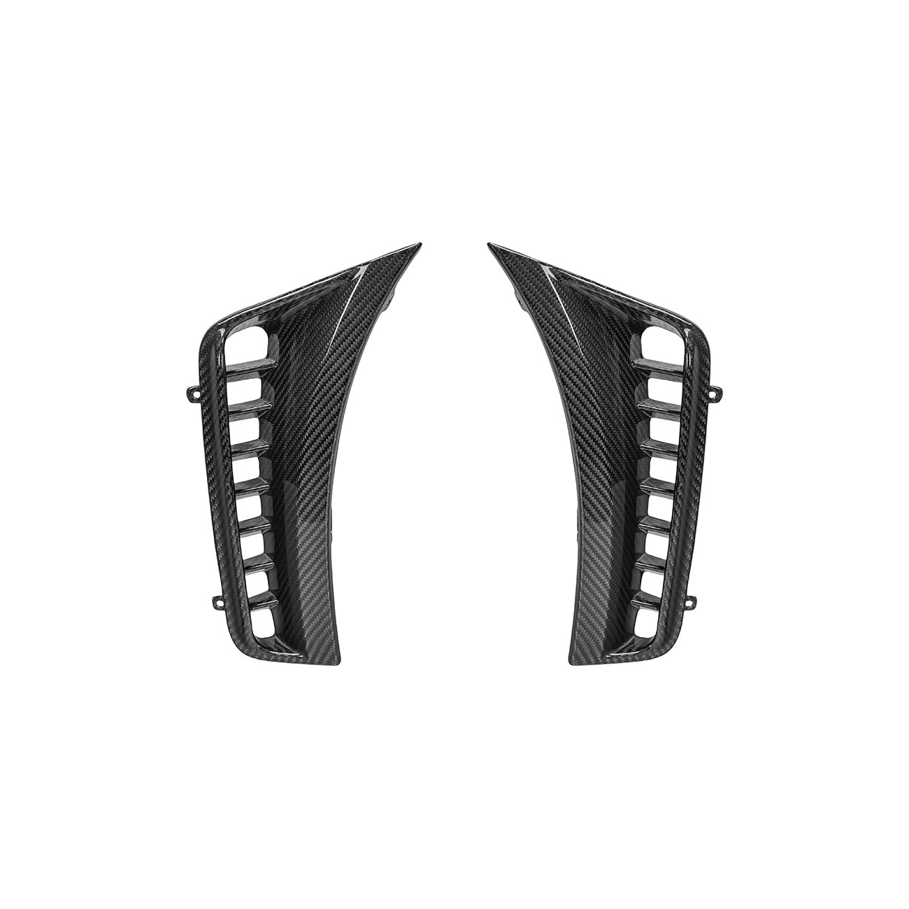 2025-Up Toyota GR Corolla Carbon Fiber Factory Style Front Bumper Side Vent Garnishes